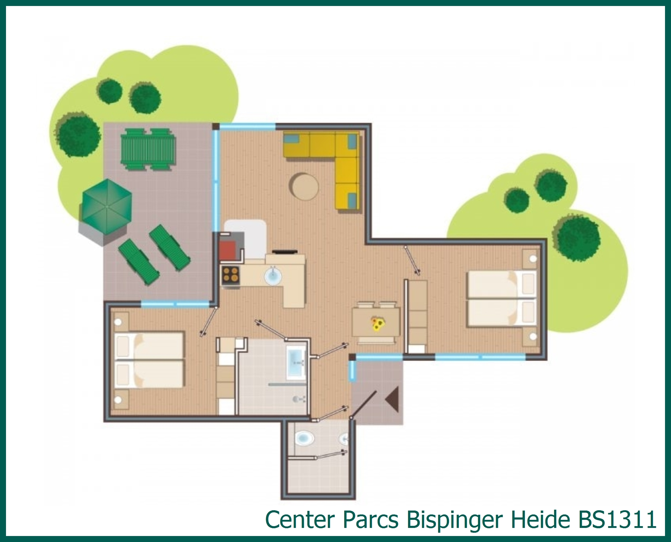 Comfort cottage BS1311 at Bispinger Heide