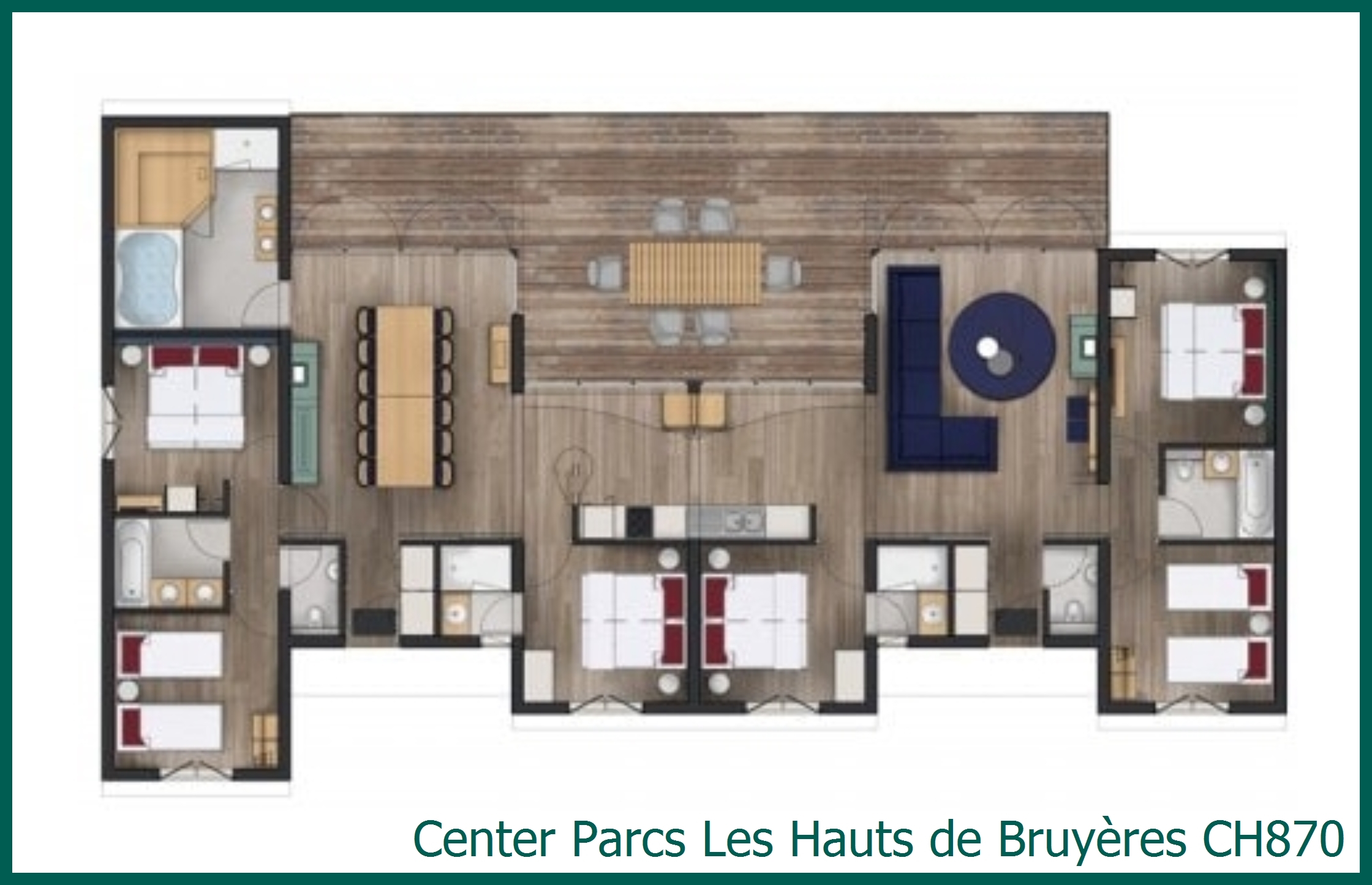 VIP Wood Cottage CH870 at Les Hauts de Bruyères