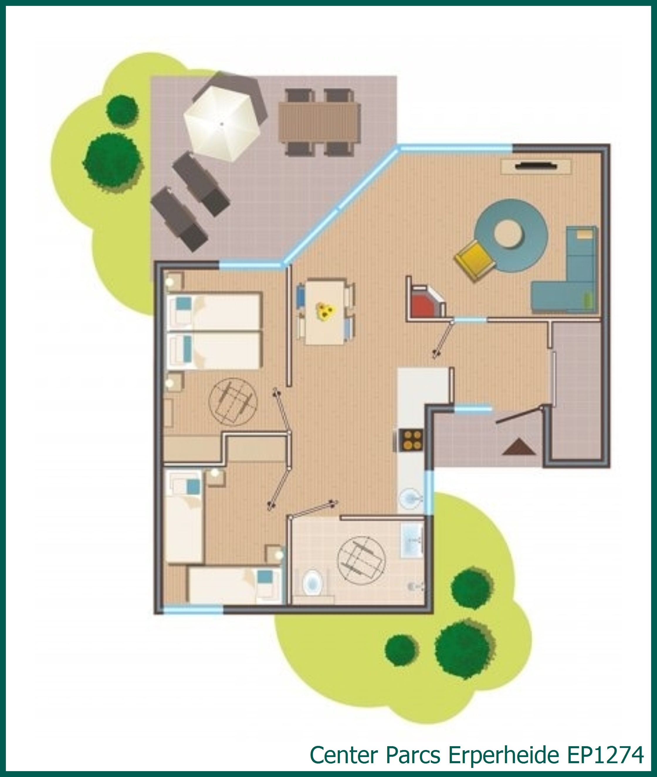 Premium cottage wheelchair friendly EP1274 at Erperheide