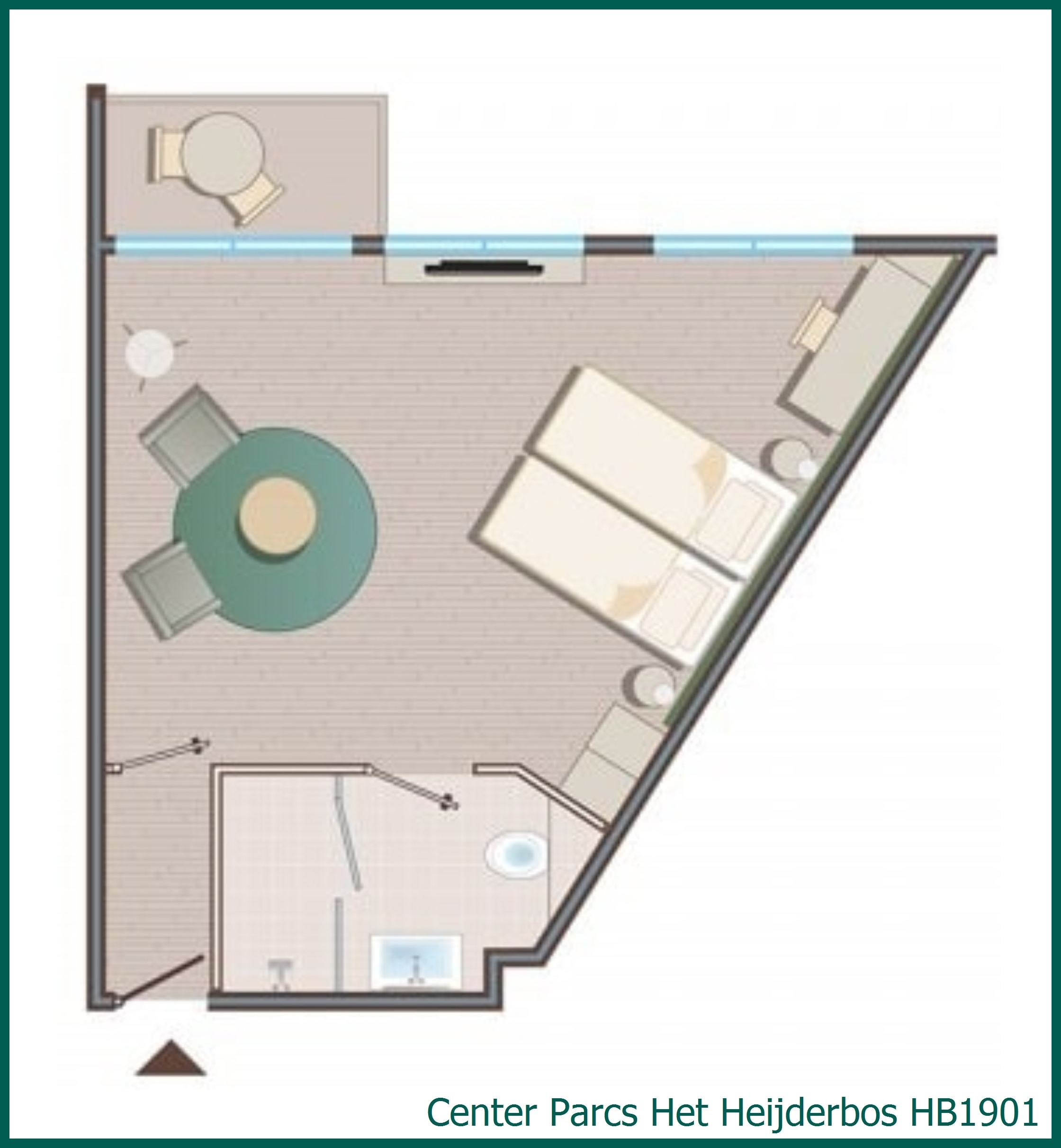 Hotel room HB1901 at Het Heijderbos