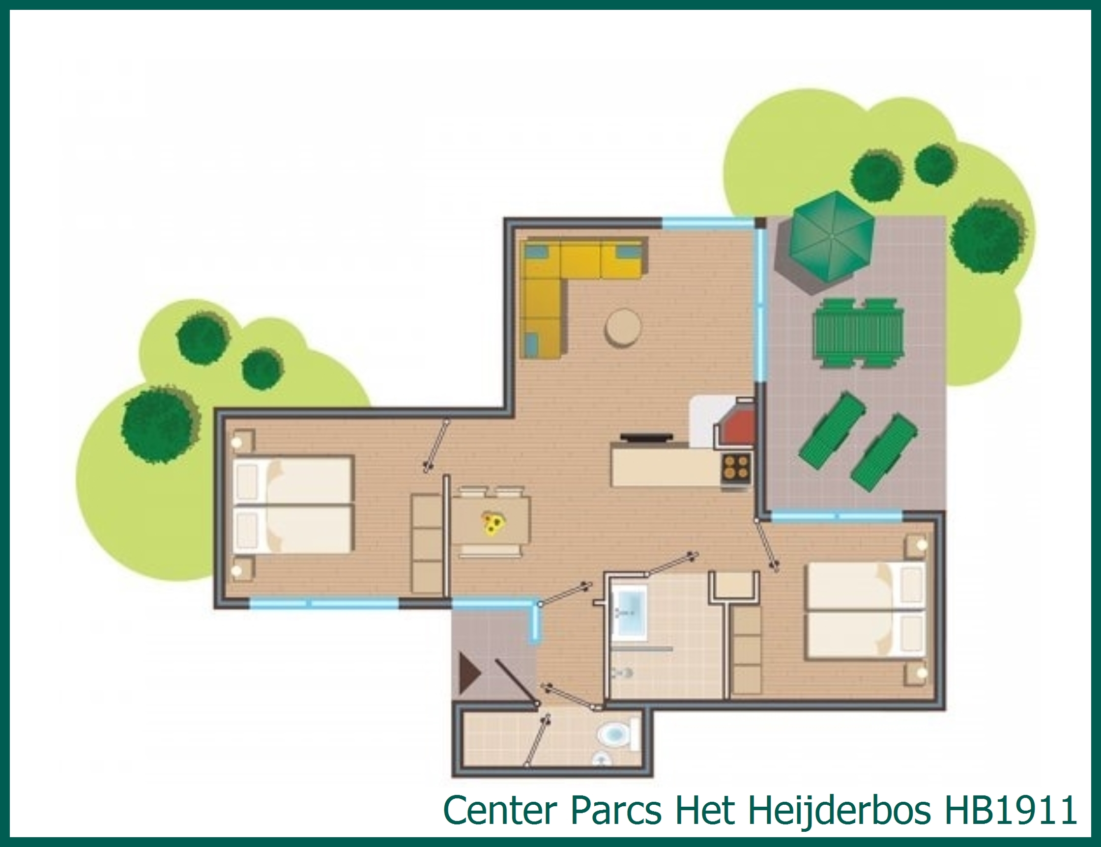 Comfort cottage HB1911 at Het Heijderbos