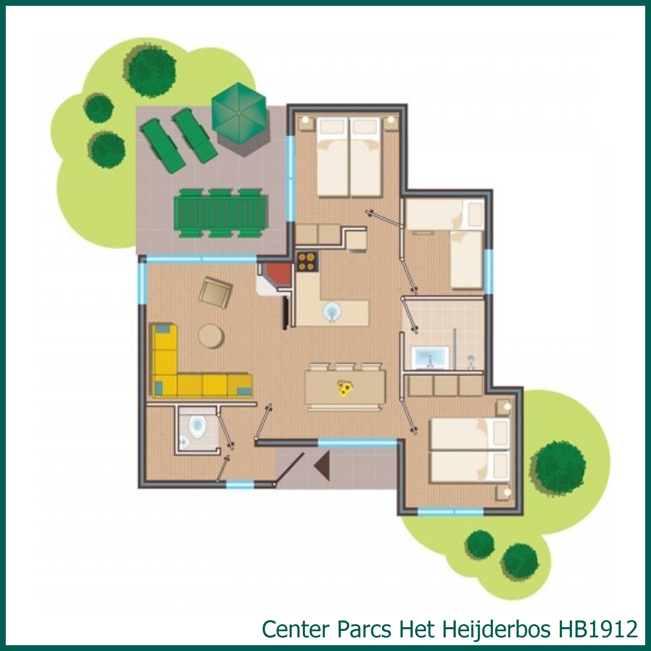 Comfort cottage HB1912 at Het Heijderbos