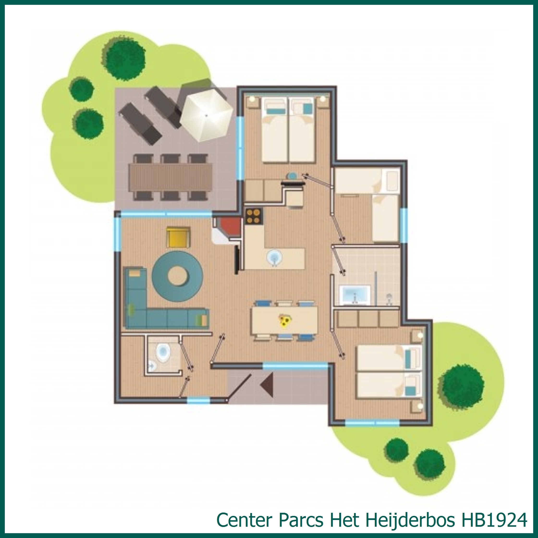 Premium cottage HB1924 at Het Heijderbos