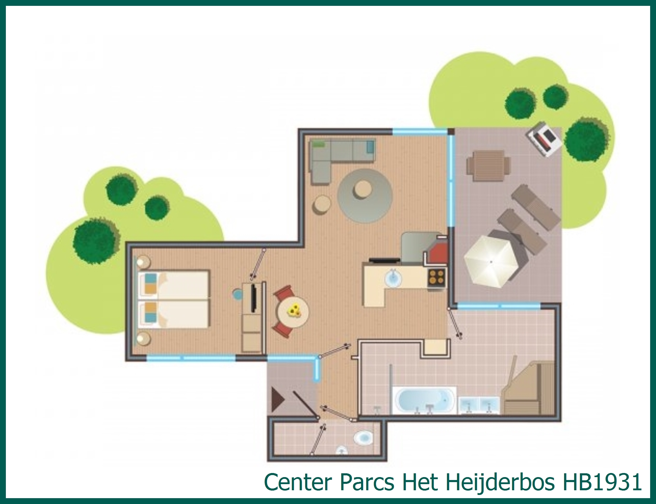 VIP cottage HB1931 at Het Heijderbos
