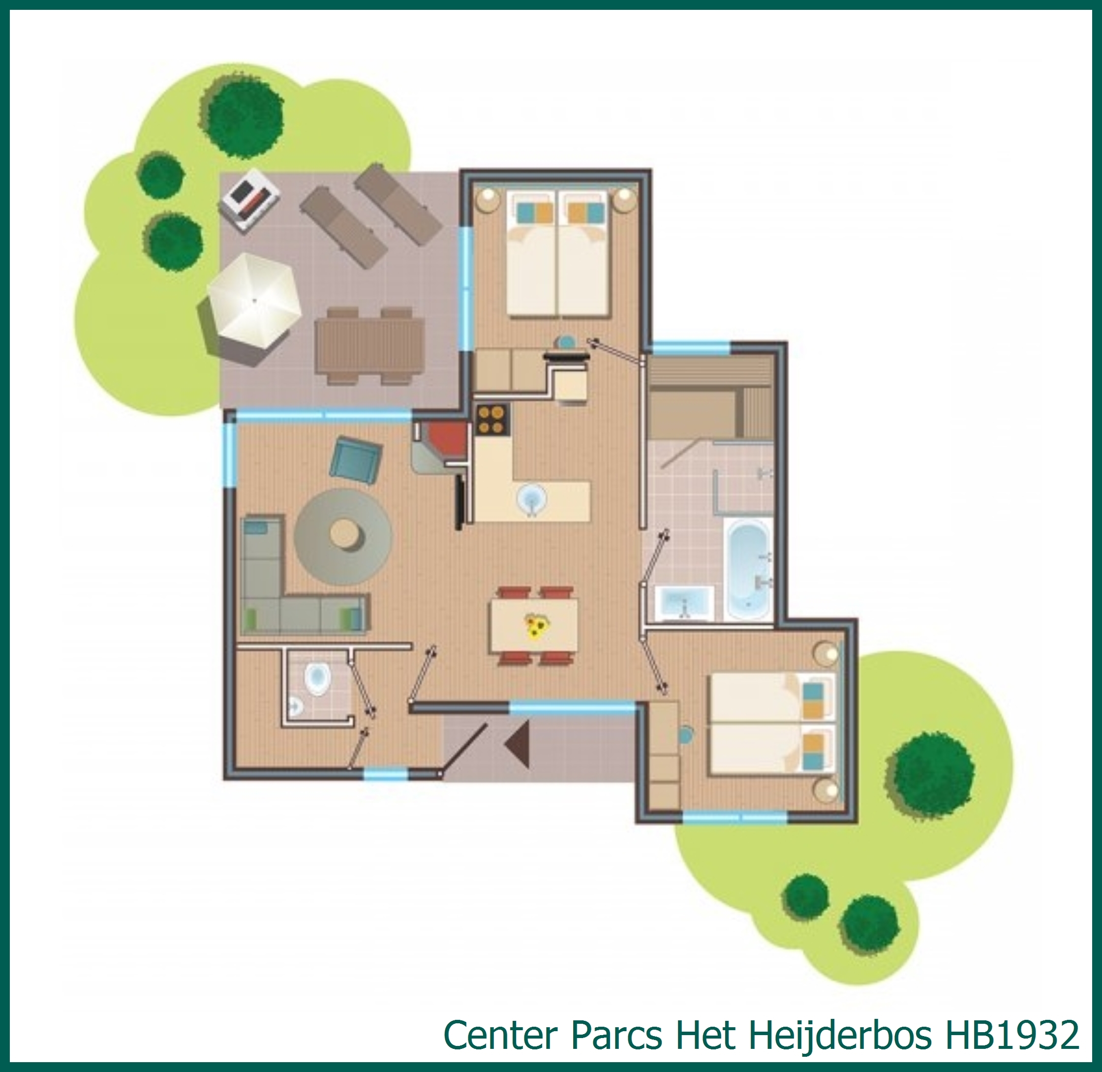VIP cottage HB1932 at Het Heijderbos