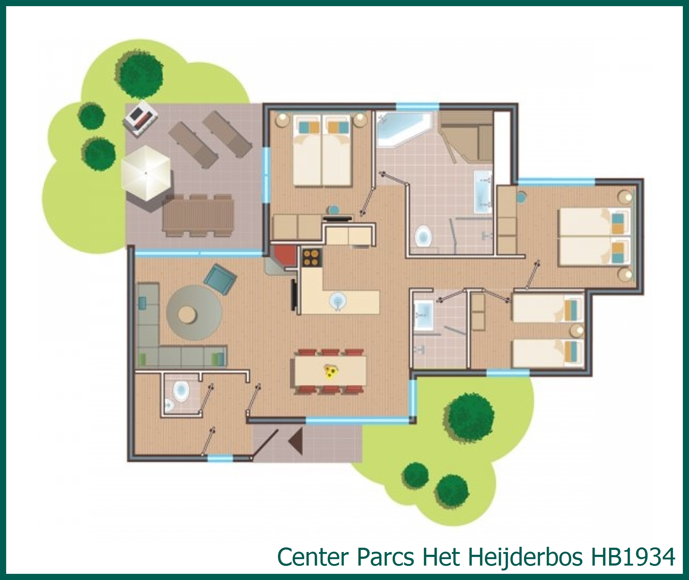 VIP cottage HB1934 at Het Heijderbos