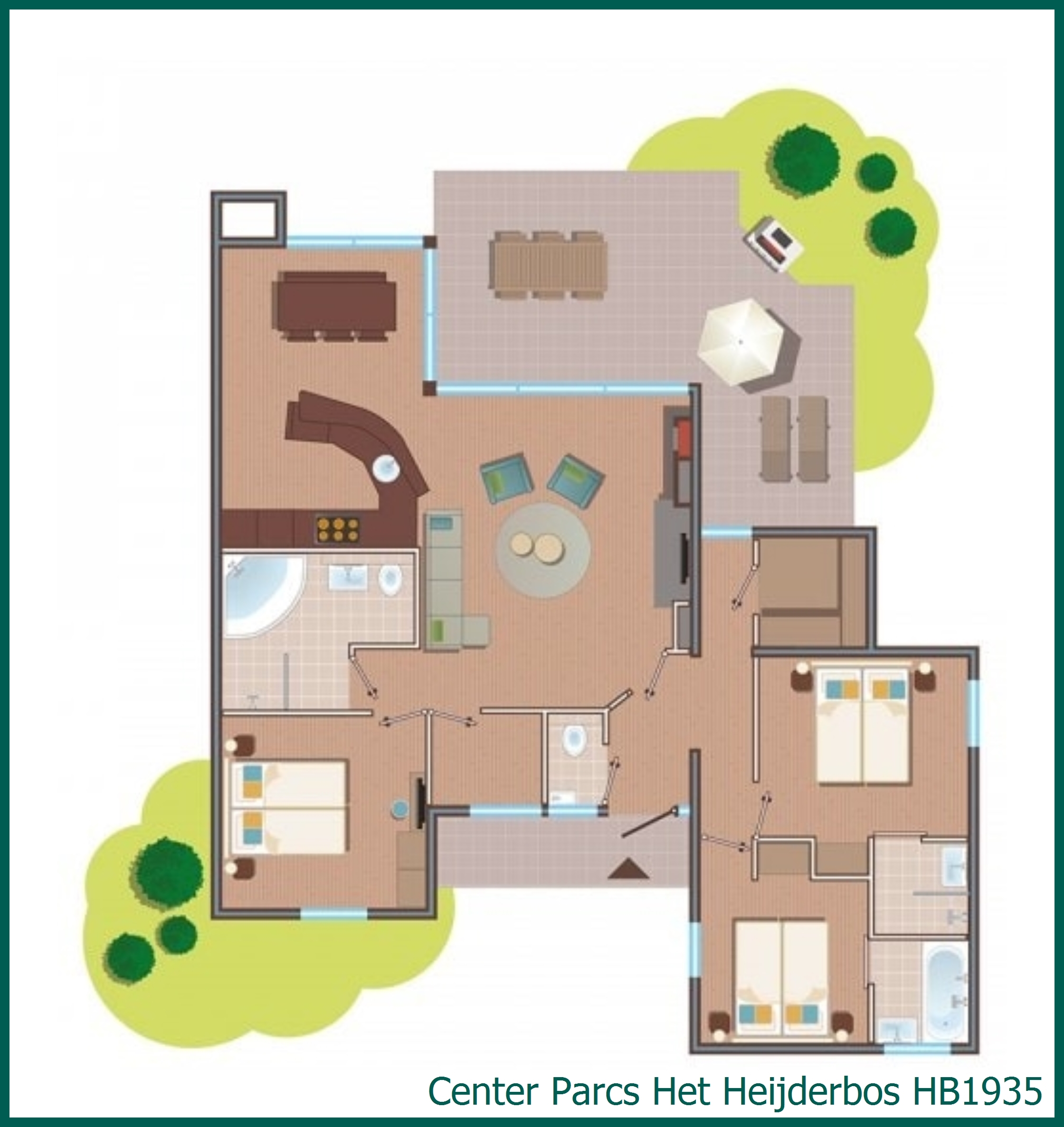 VIP Eden Cottage HB1935 at Het Heijderbos