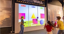 Interactive gaming wall at Center Parcs Het Heijderbos