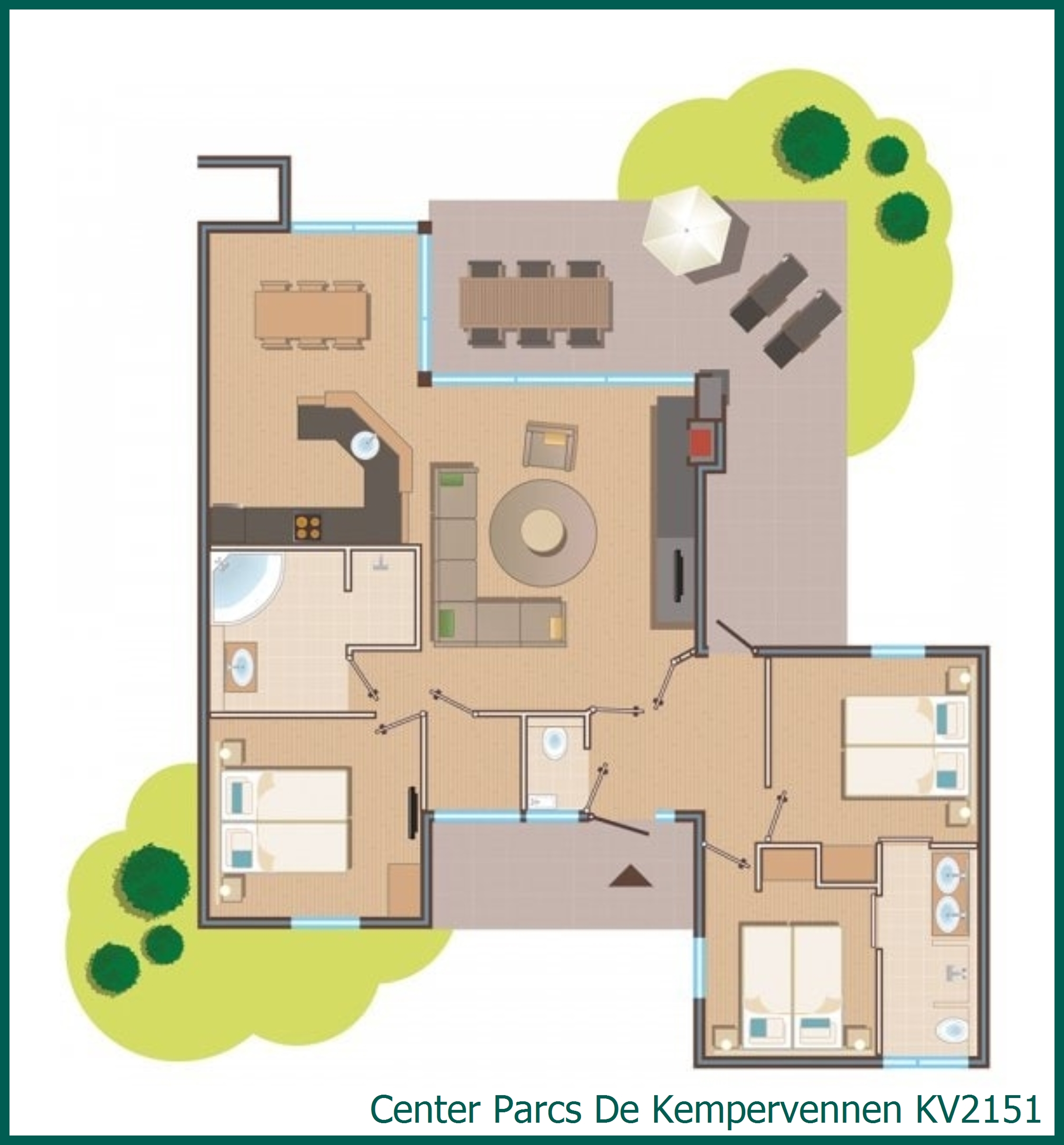 Premium Eden Cottage KV2151 at De Kempervennen