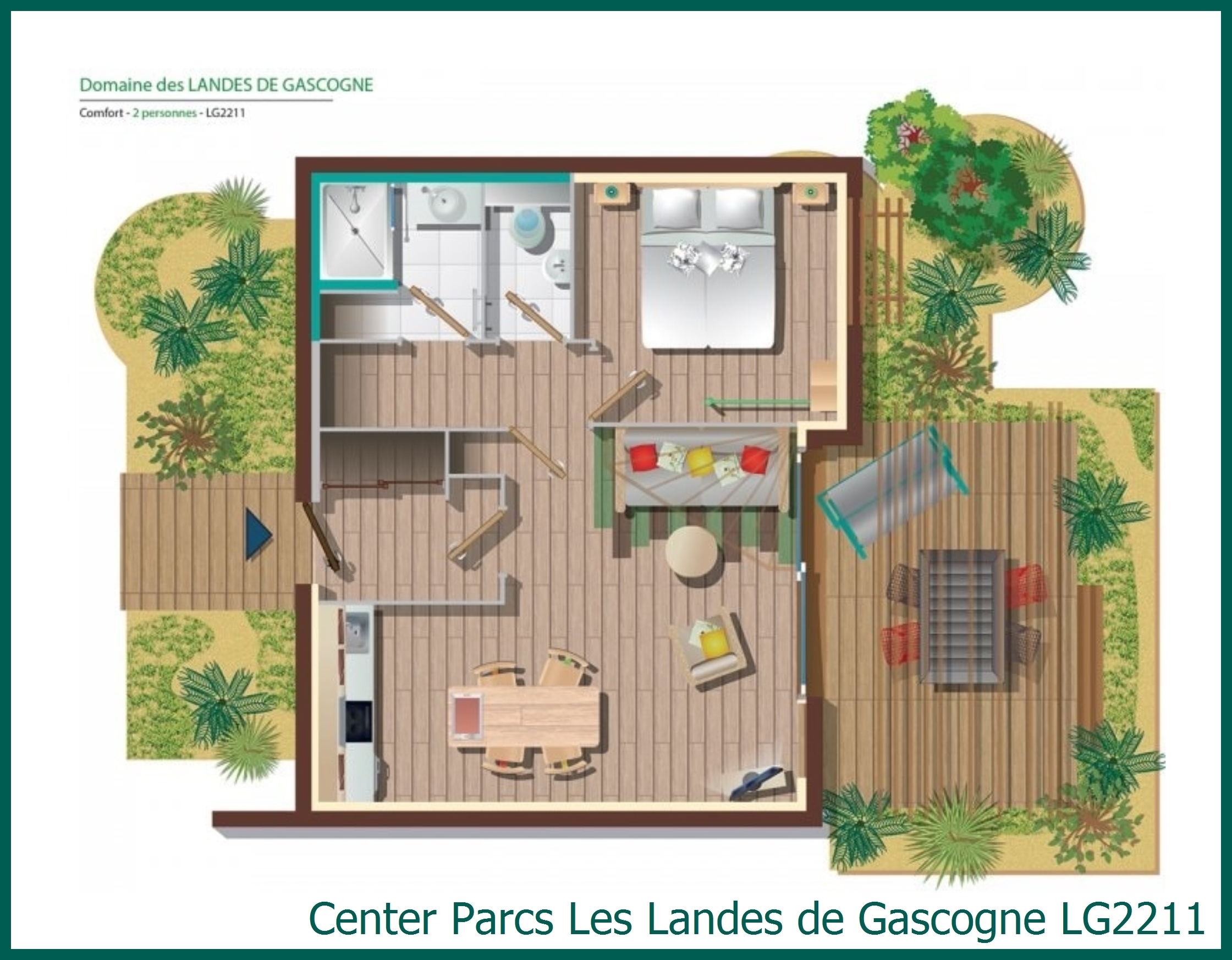 Comfort cottage LG2211 at Les Landes de Gascogne