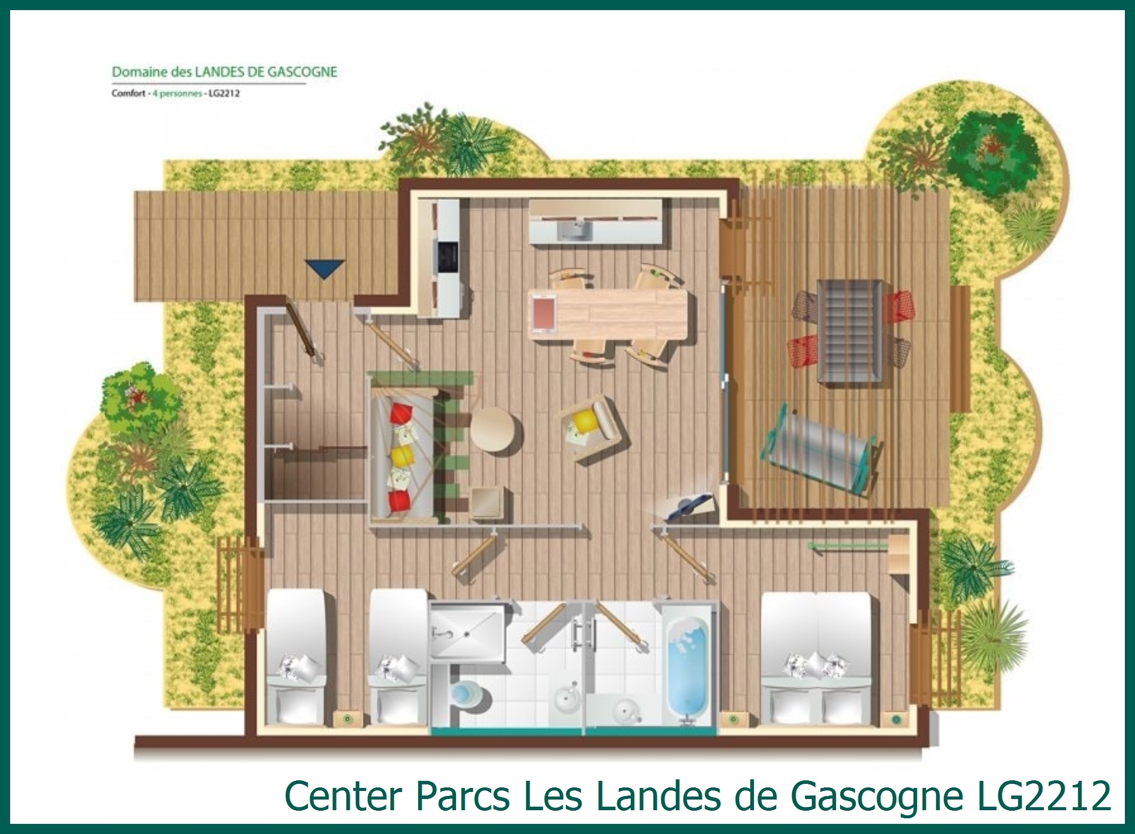Comfort cottage LG2212 at Les Landes de Gascogne