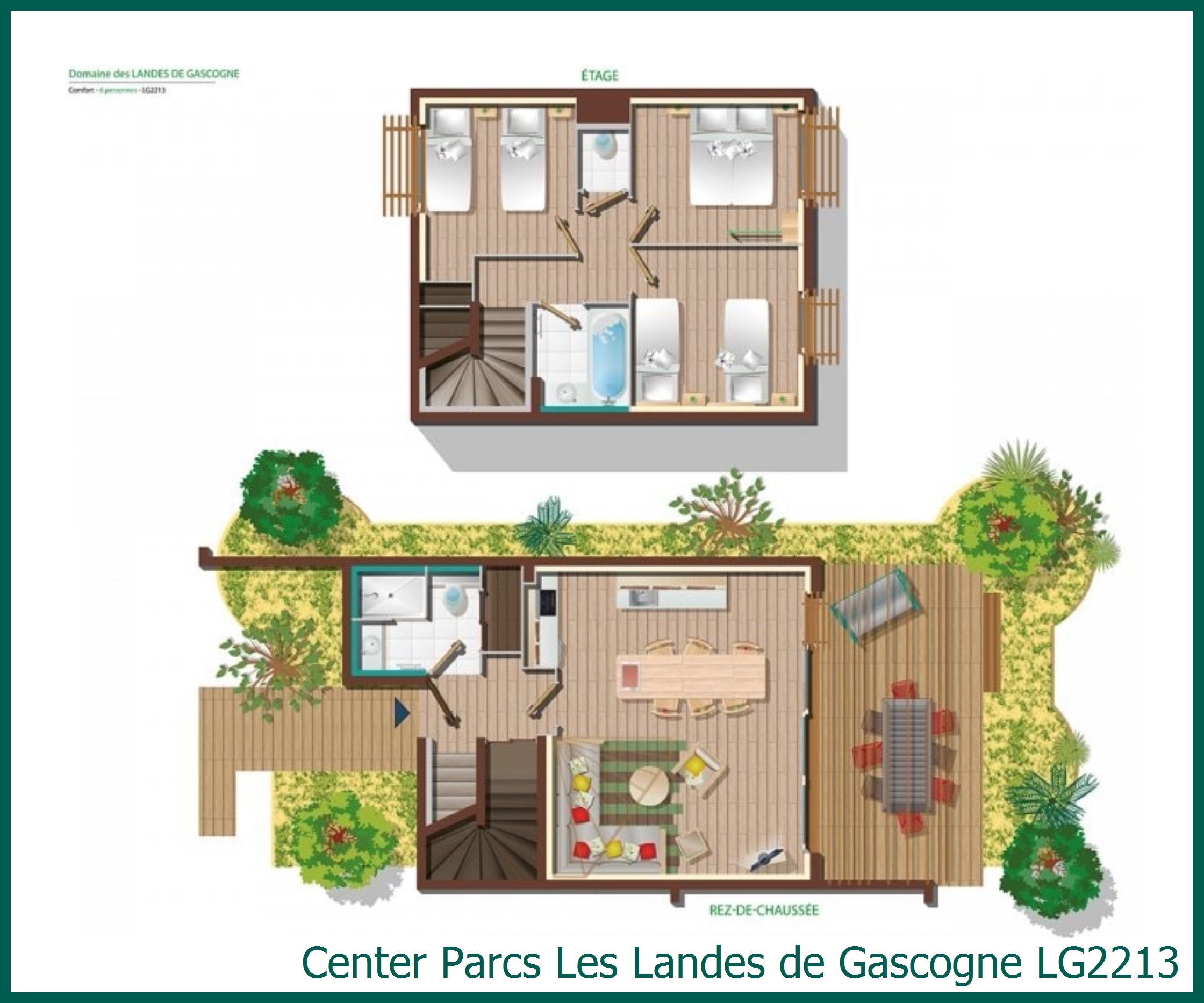 Comfort cottage LG2213 at Les Landes de Gascogne