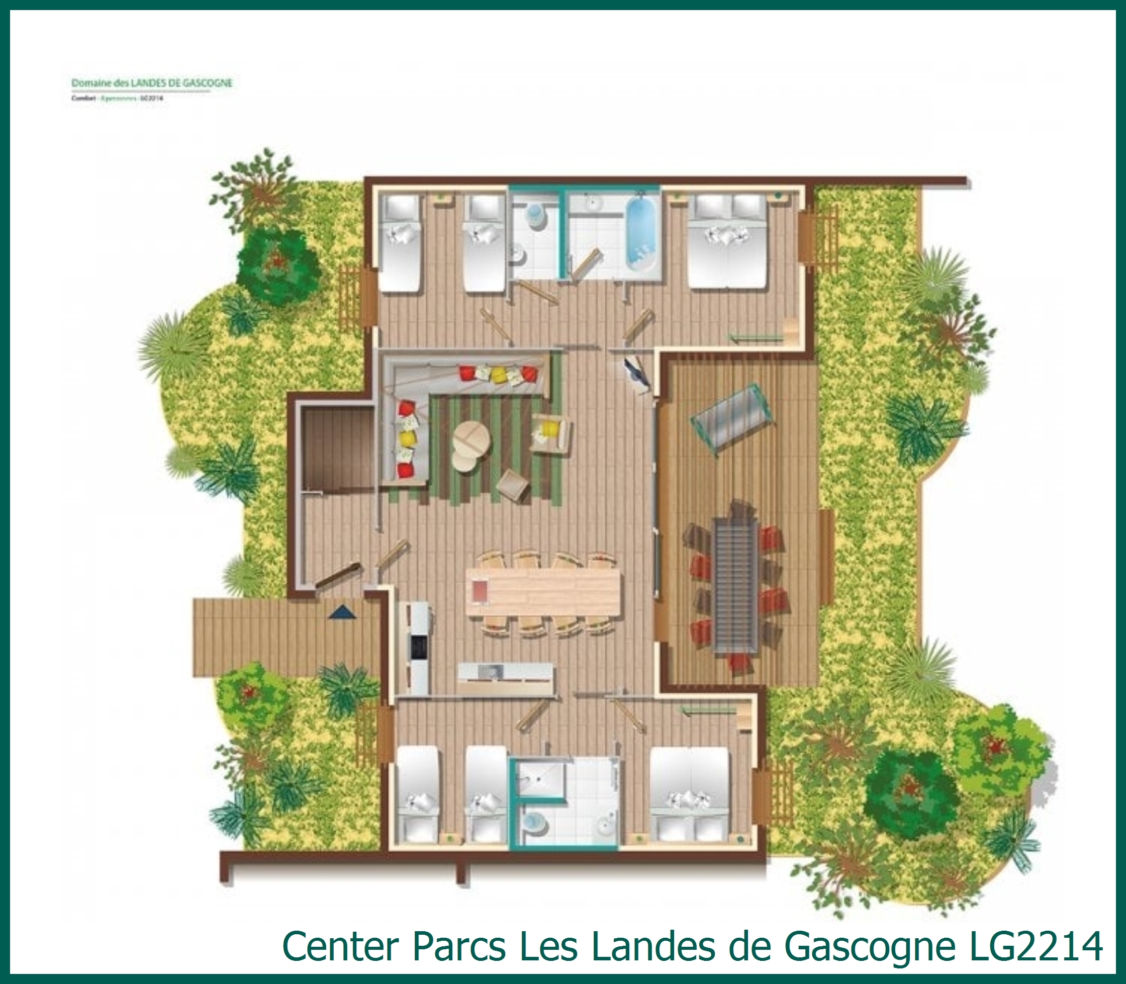 Comfort cottage LG2214 at Les Landes de Gascogne