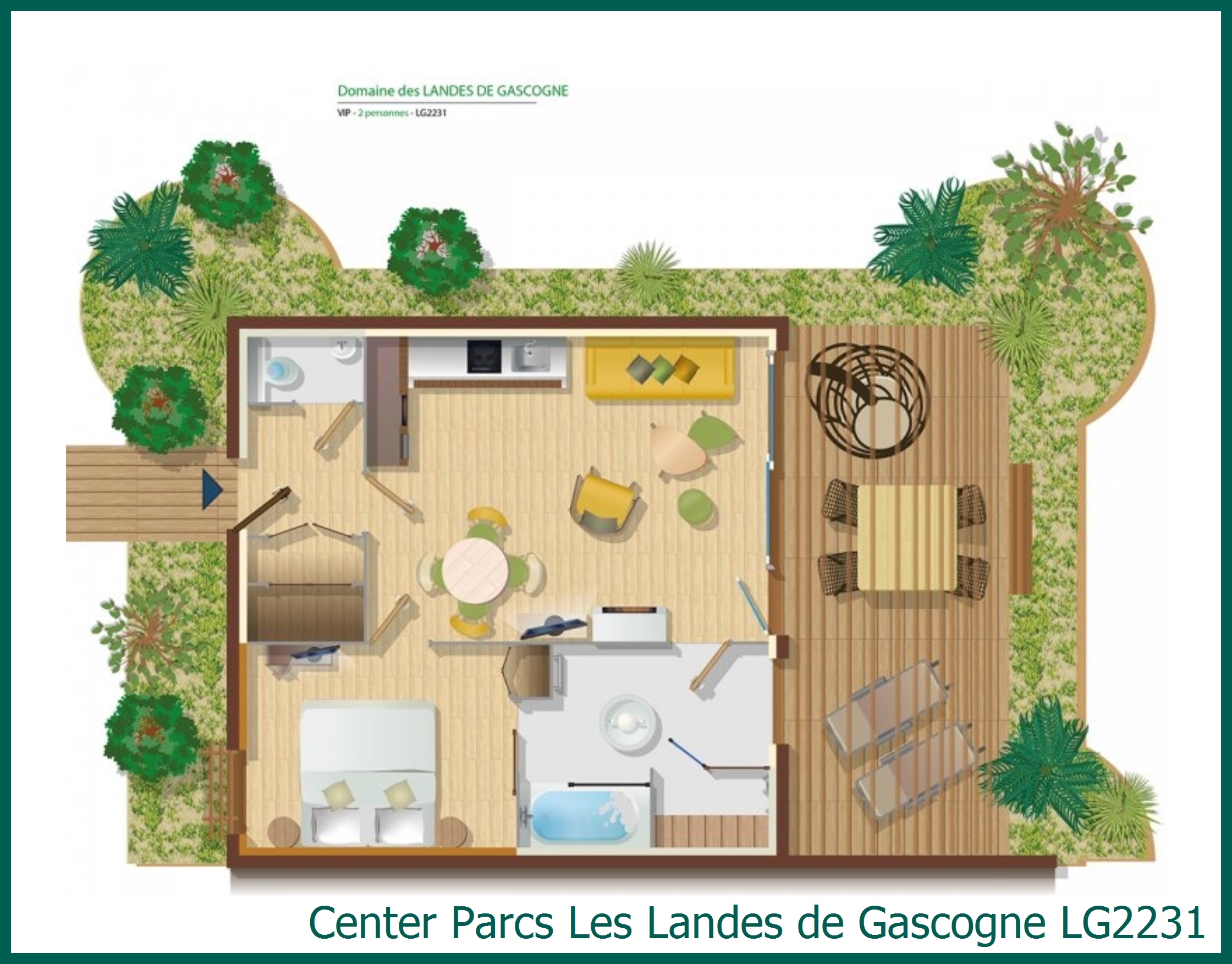 VIP cottage LG2231 at Les Landes de Gascogne