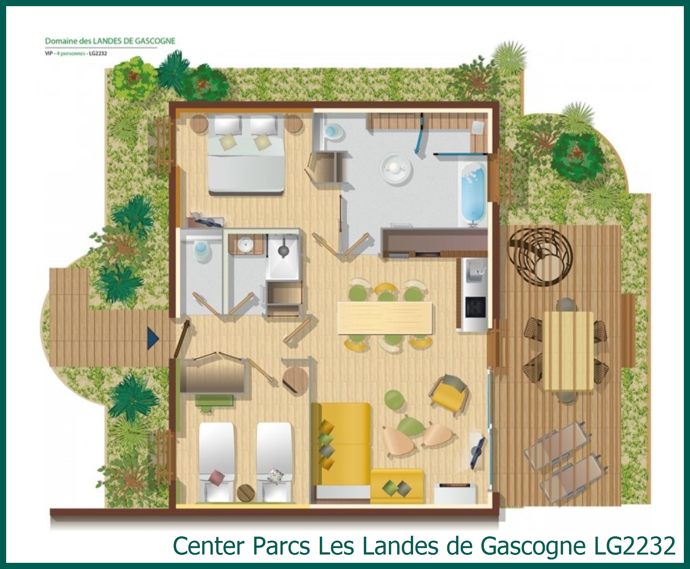 VIP cottage LG2232 at Les Landes de Gascogne