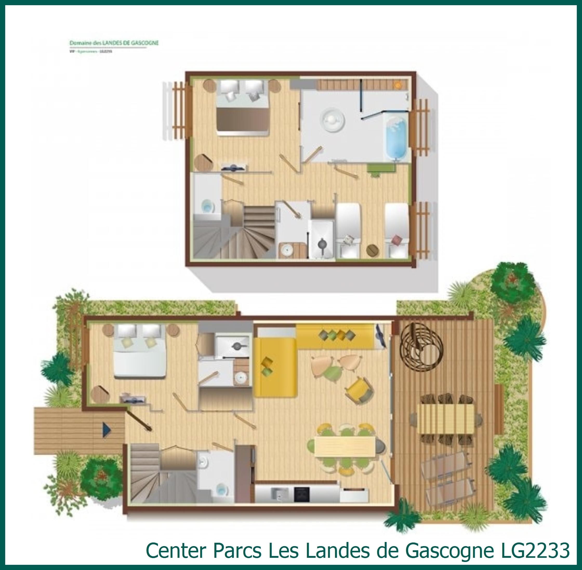 VIP cottage LG2233 at Les Landes de Gascogne