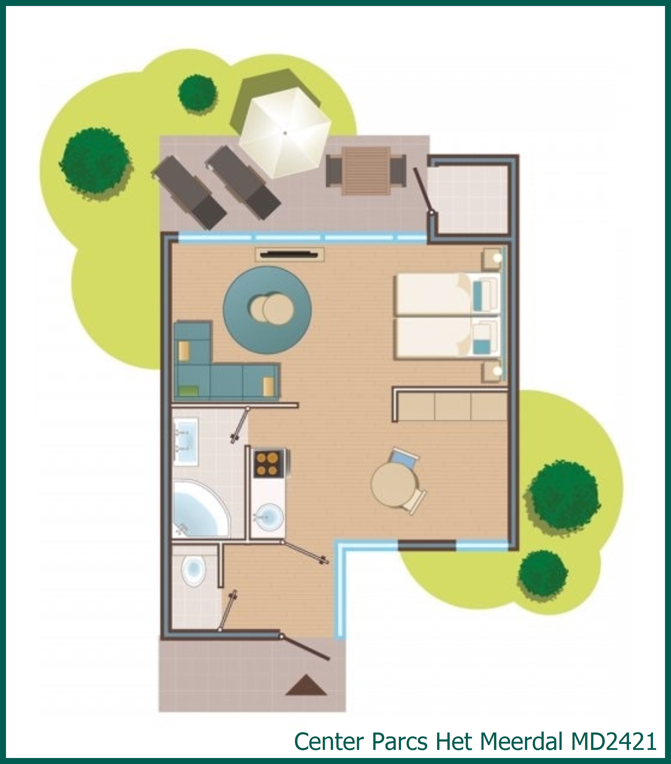 Premium cottage MD2421 at Het Meerdal