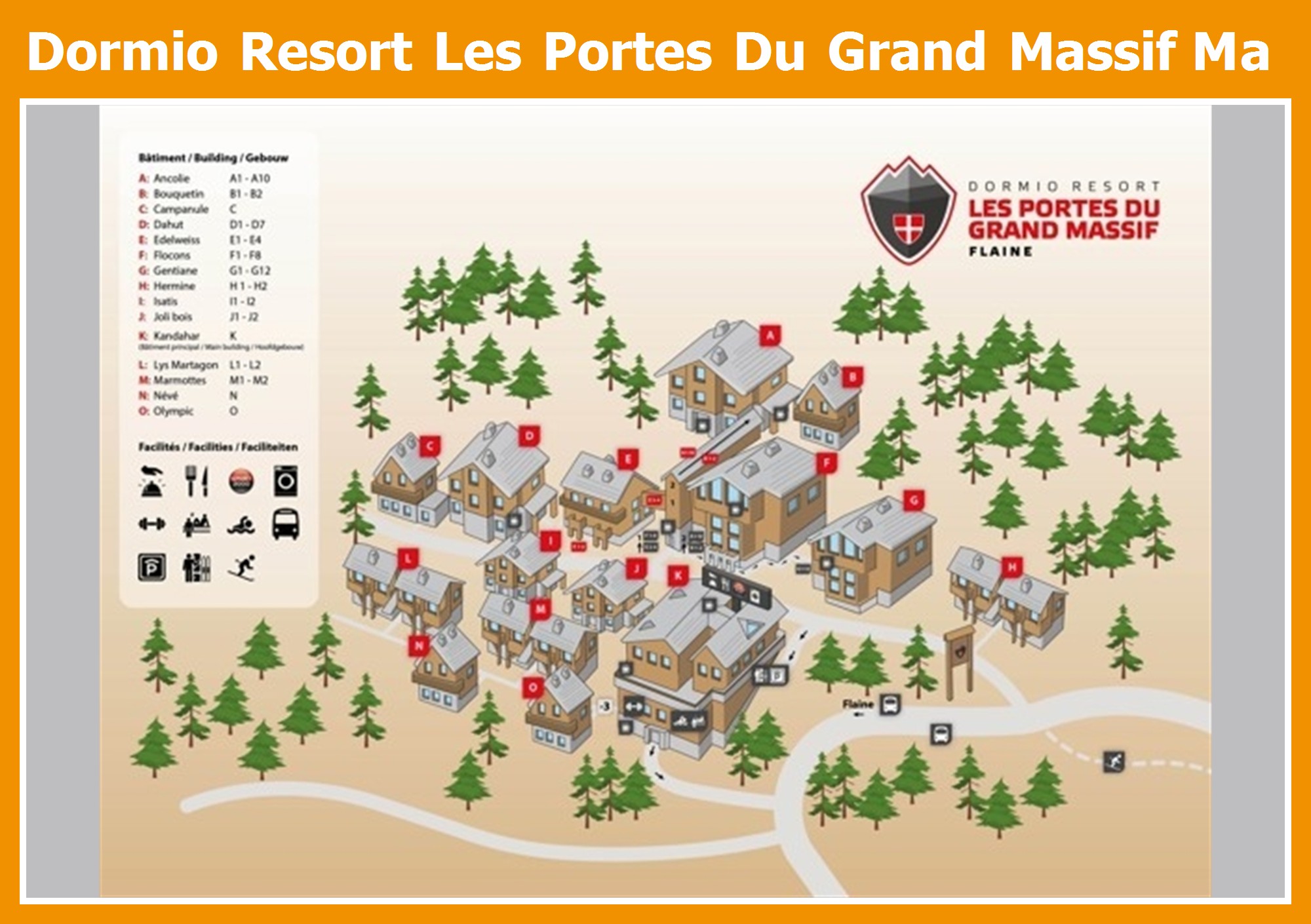 Map Dormio Resort Les Portes Du Grand Massif