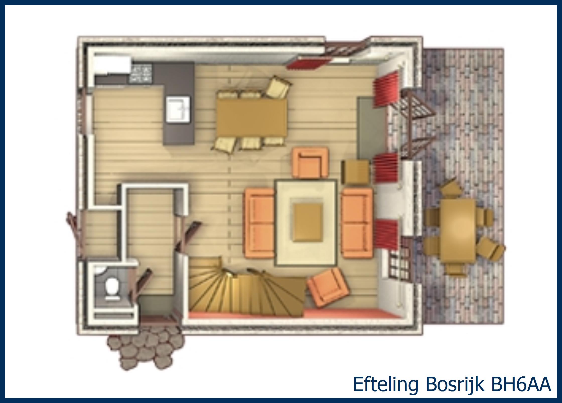 Low-allergen Woodland House 6-person BH6AA at Bosrijk