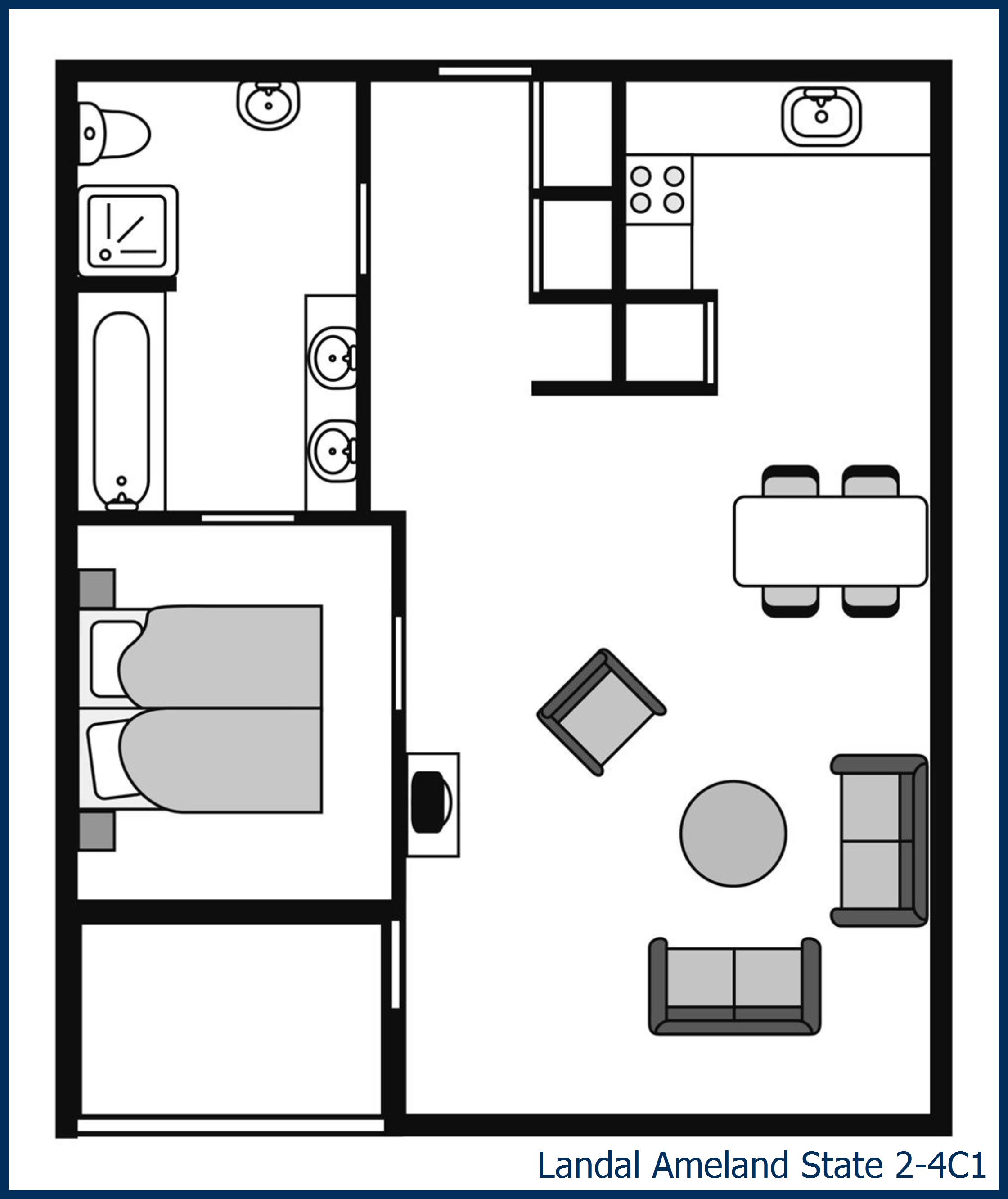 Apartment 2-4C1 at Ameland State