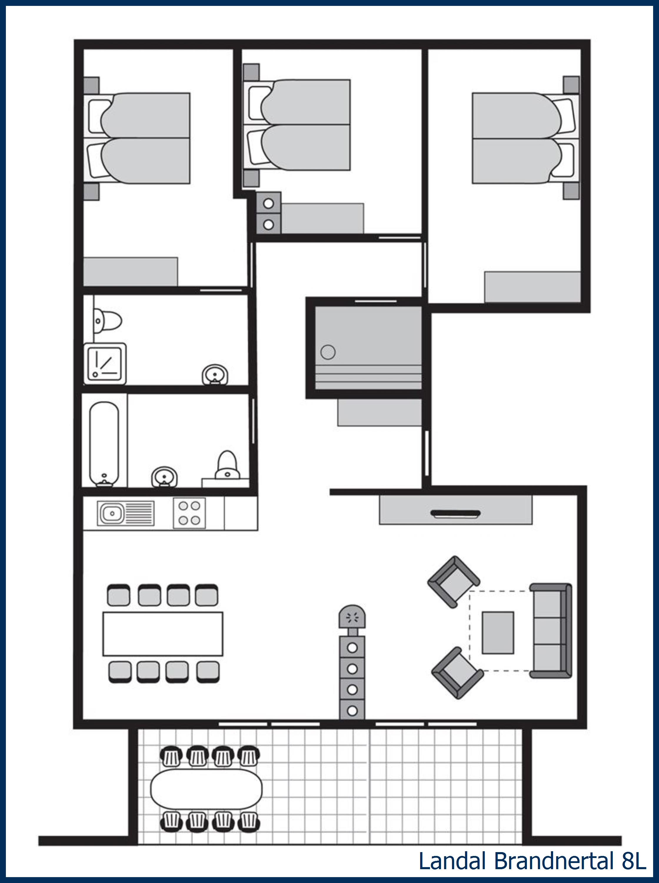 Apartment 8L at Brandnertal