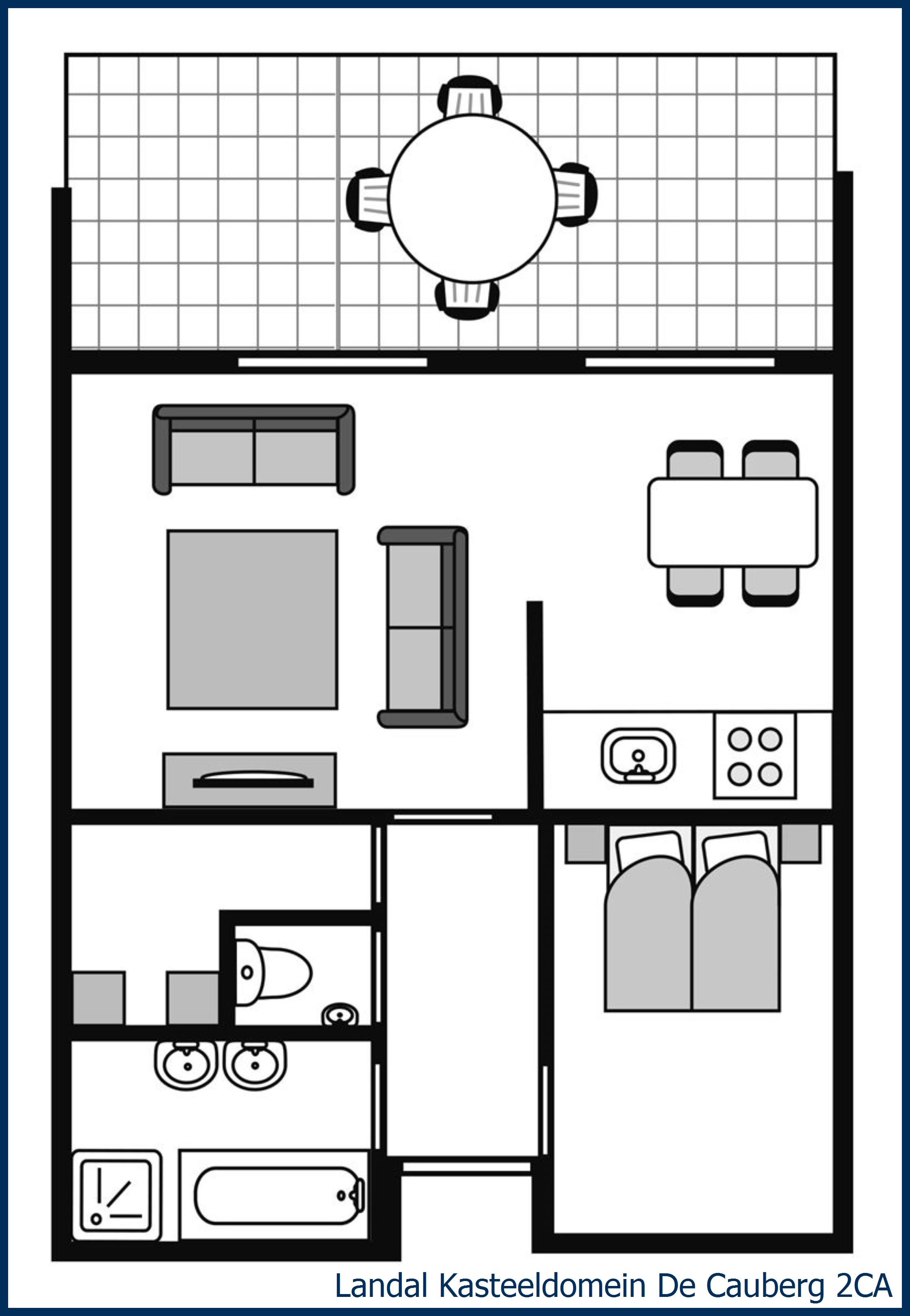 Apartment 2CA at Kasteeldomein De Cauberg