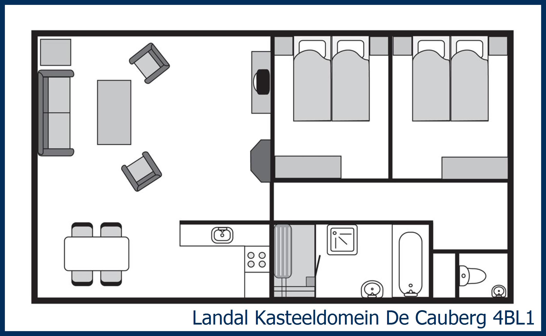 Apartment 4BL1 at Kasteeldomein De Cauberg