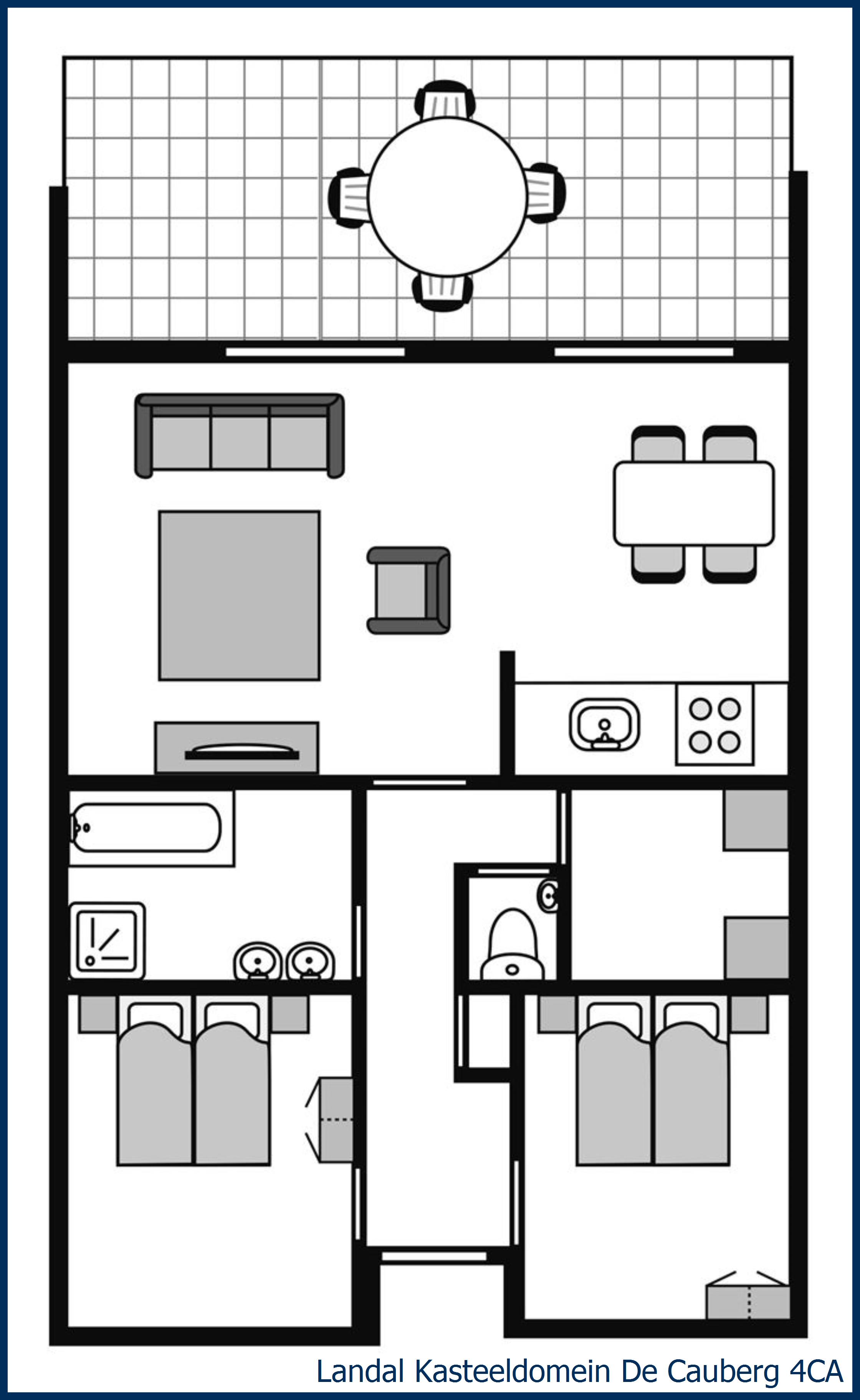 Apartment 4CA at Kasteeldomein De Cauberg