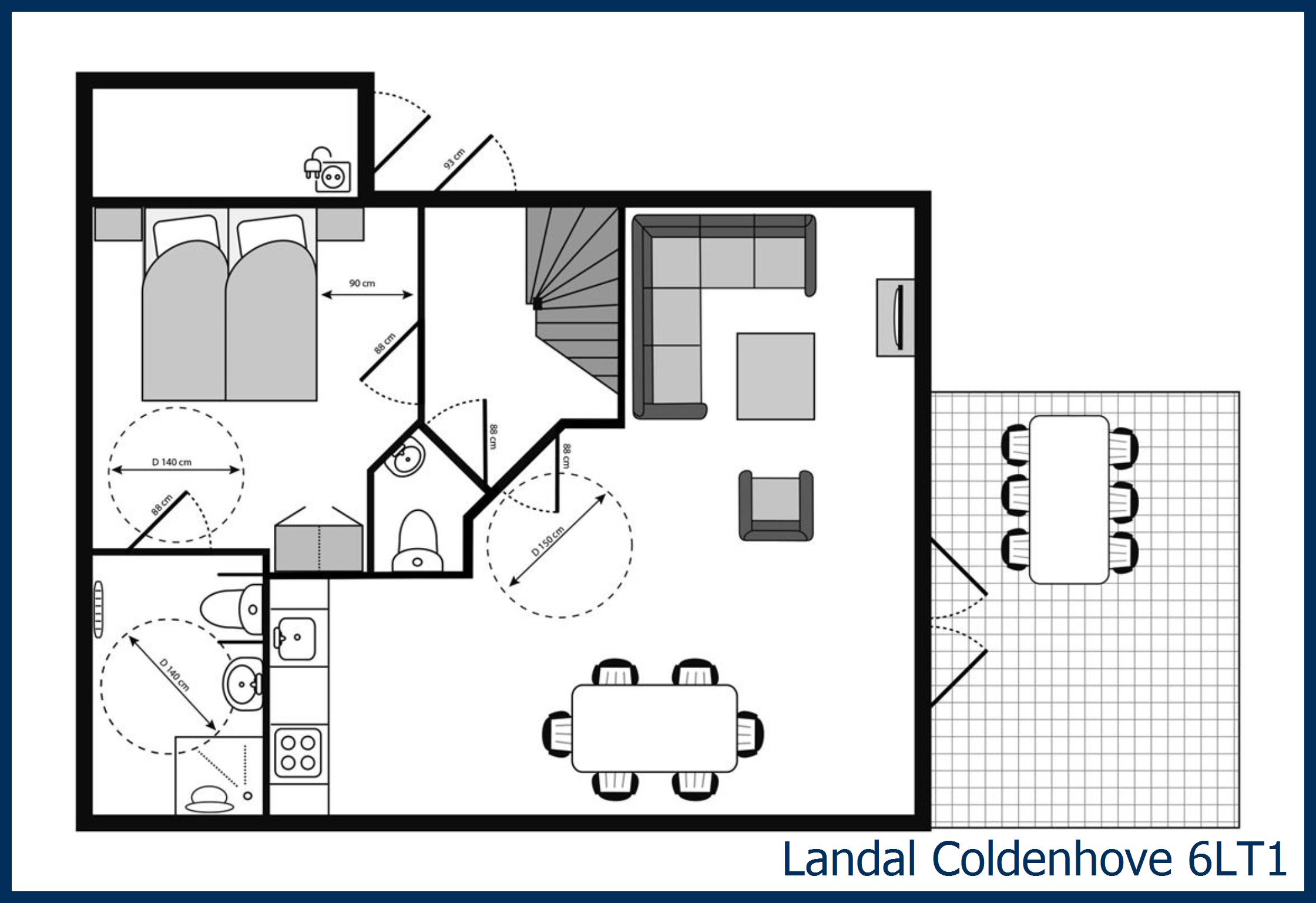 Bungalow - Extra accessible 6LT1 at Coldenhove