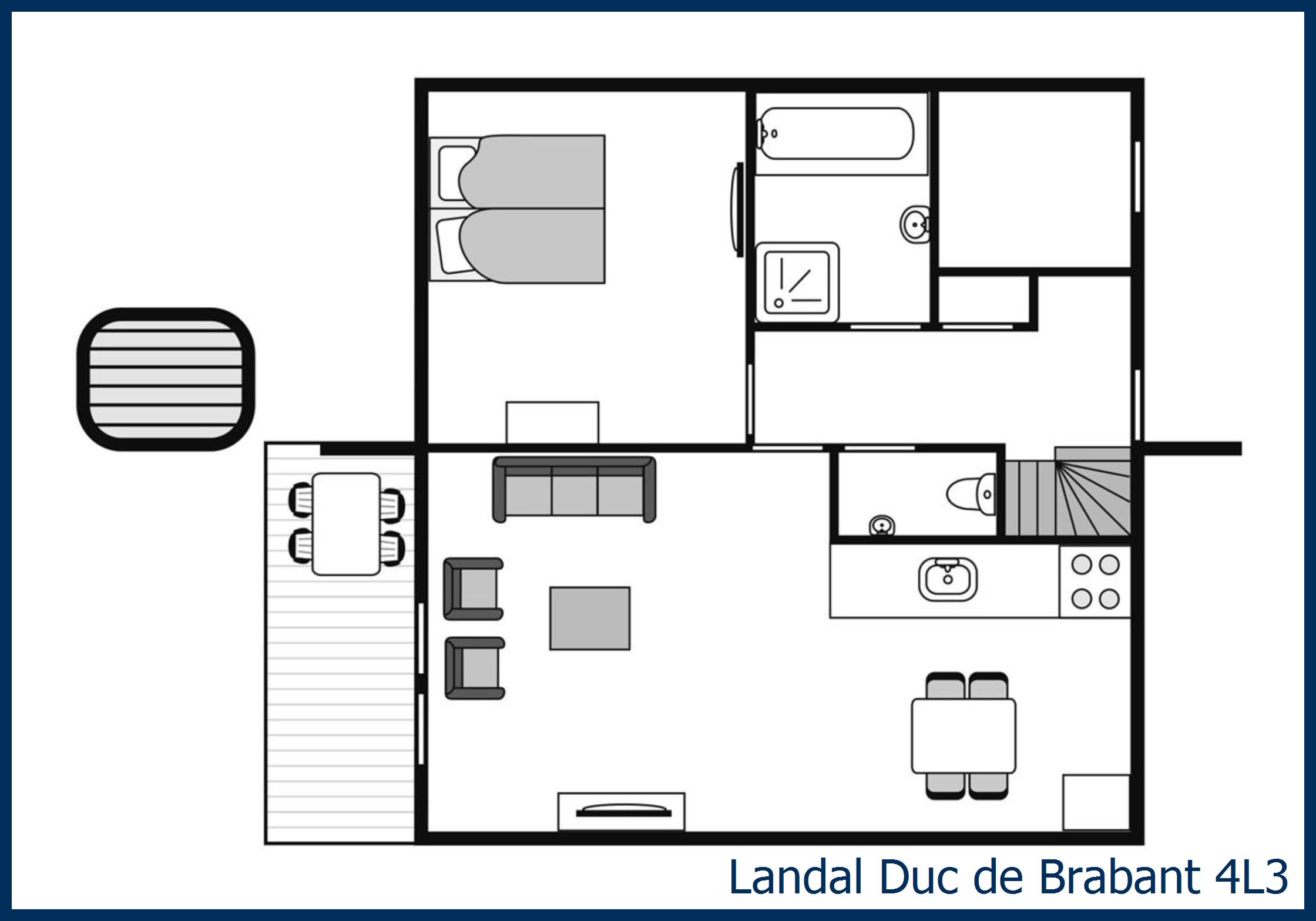 Bungalow 4L3 at Duc de Brabant