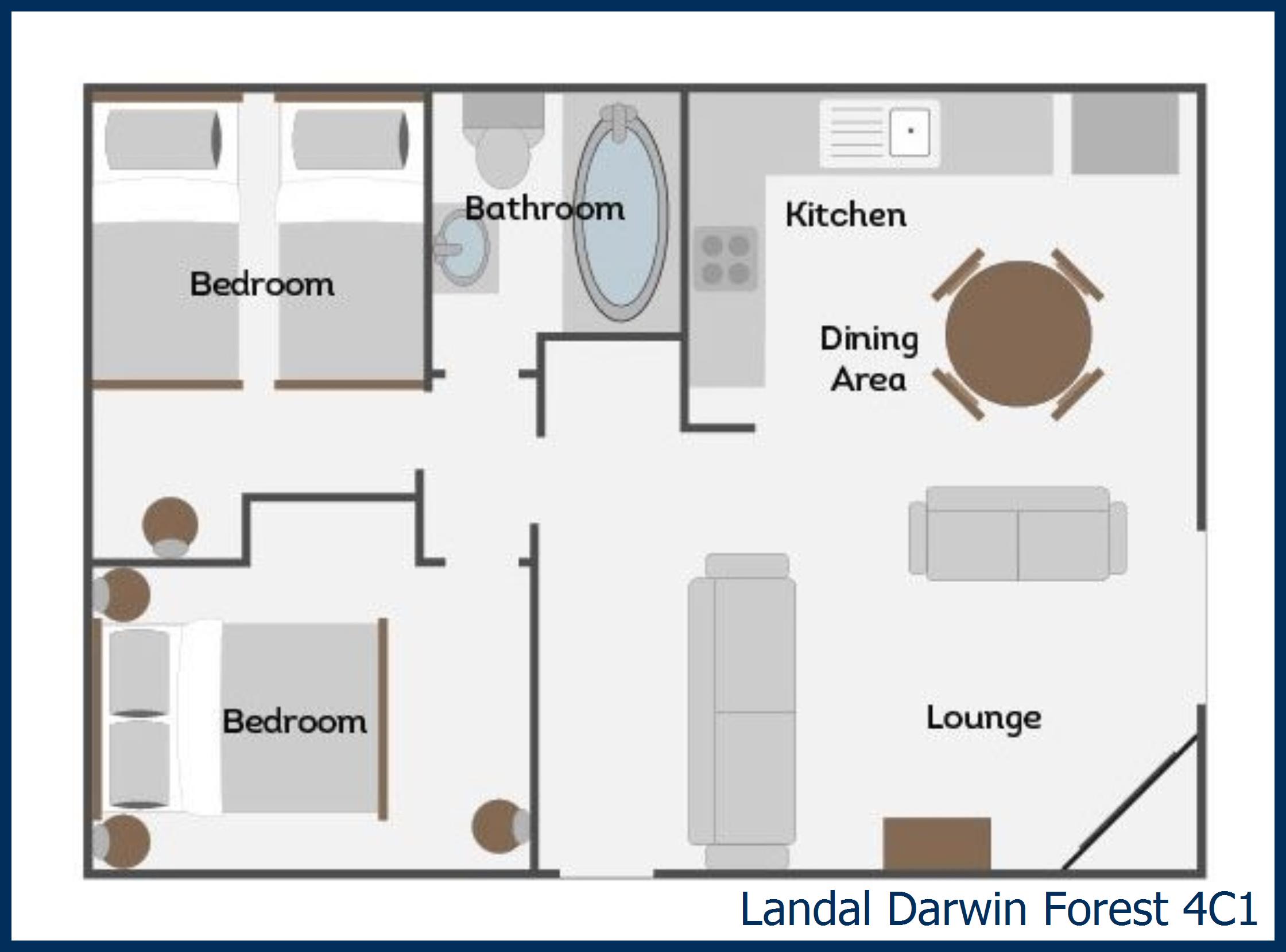 Chalet - Haddon Classic Vogue 2 4C1 at Darwin Forest