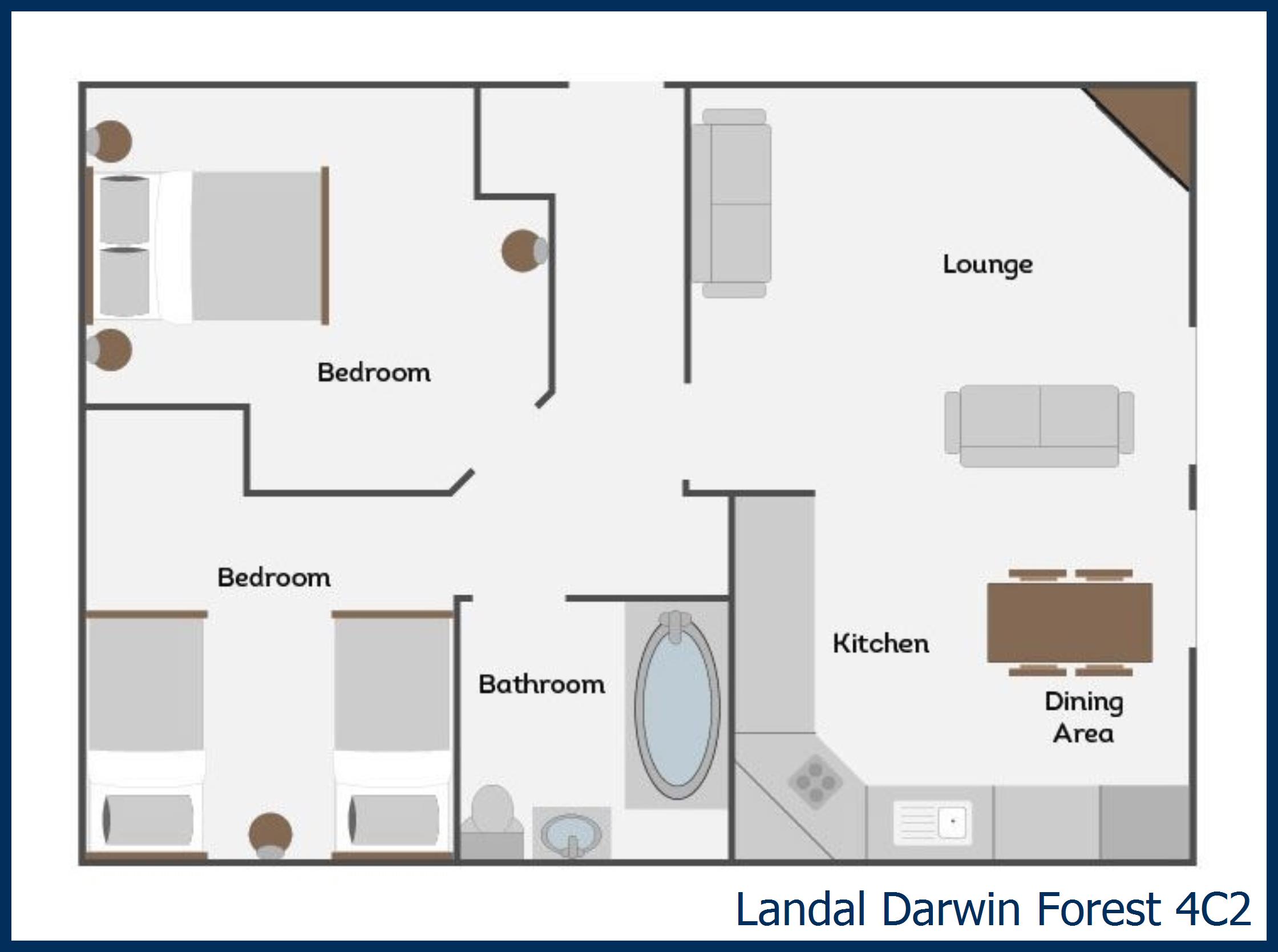 Chalet - Haddon Classic Skyline 2 4C2 at Darwin Forest