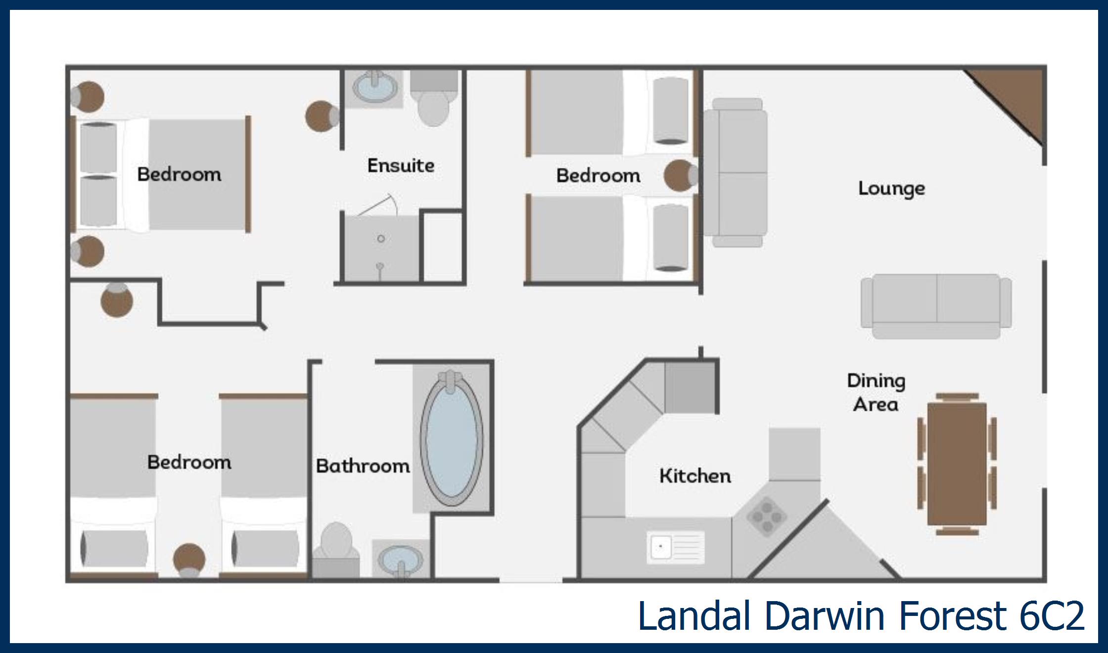 Chalet - Haddon Classic Skyline 3 6C2 at Darwin Forest