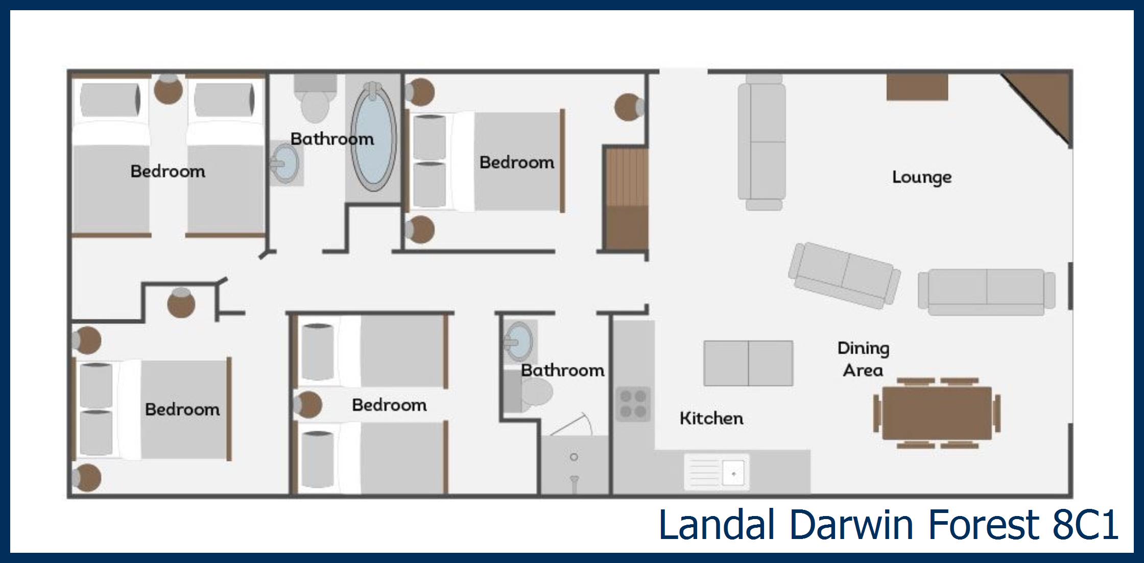 Chalet - Haddon Classic Vogue 4 8C1 at Darwin Forest