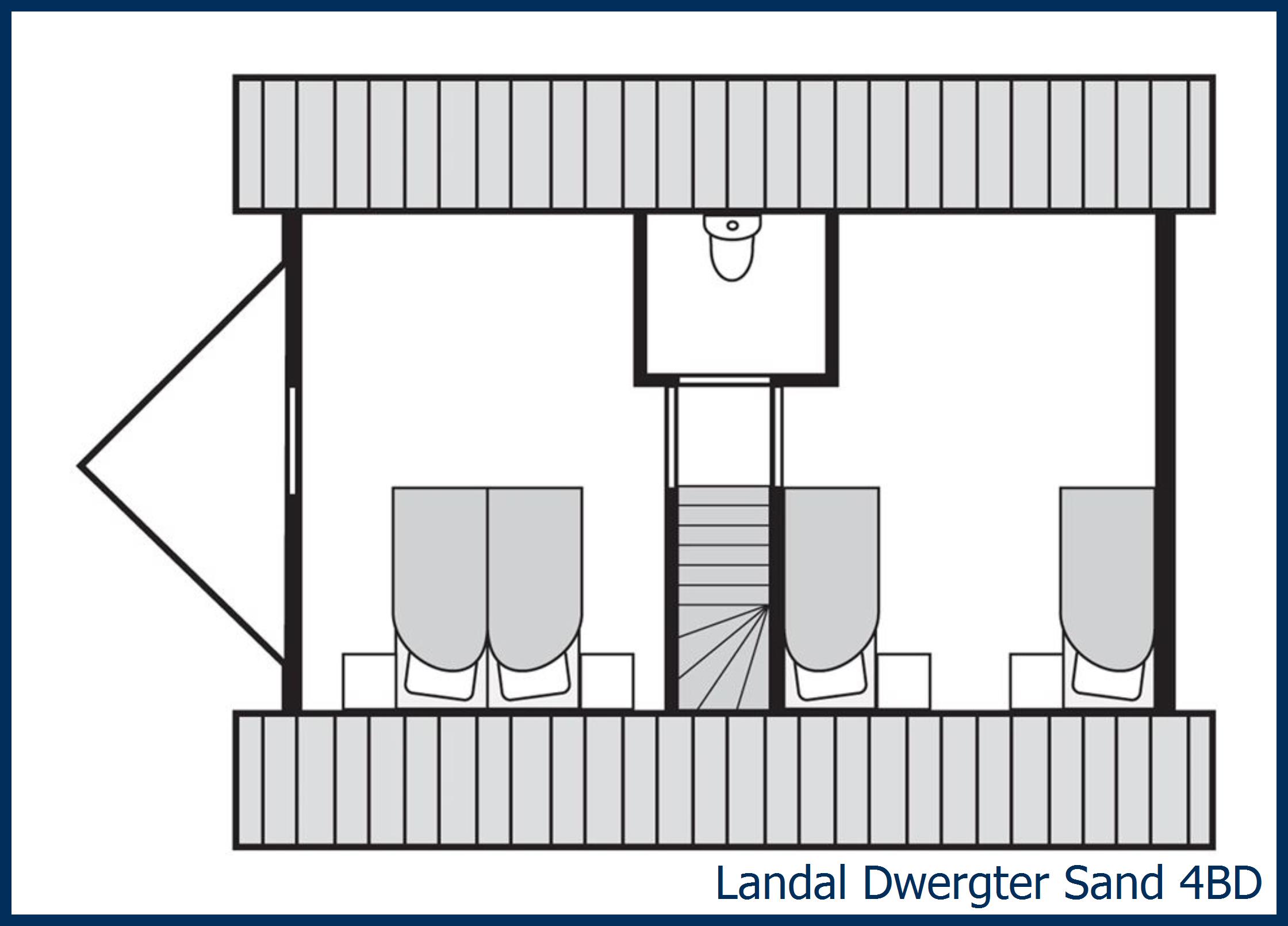 Dog bungalow 4BD at Dwergter Sand