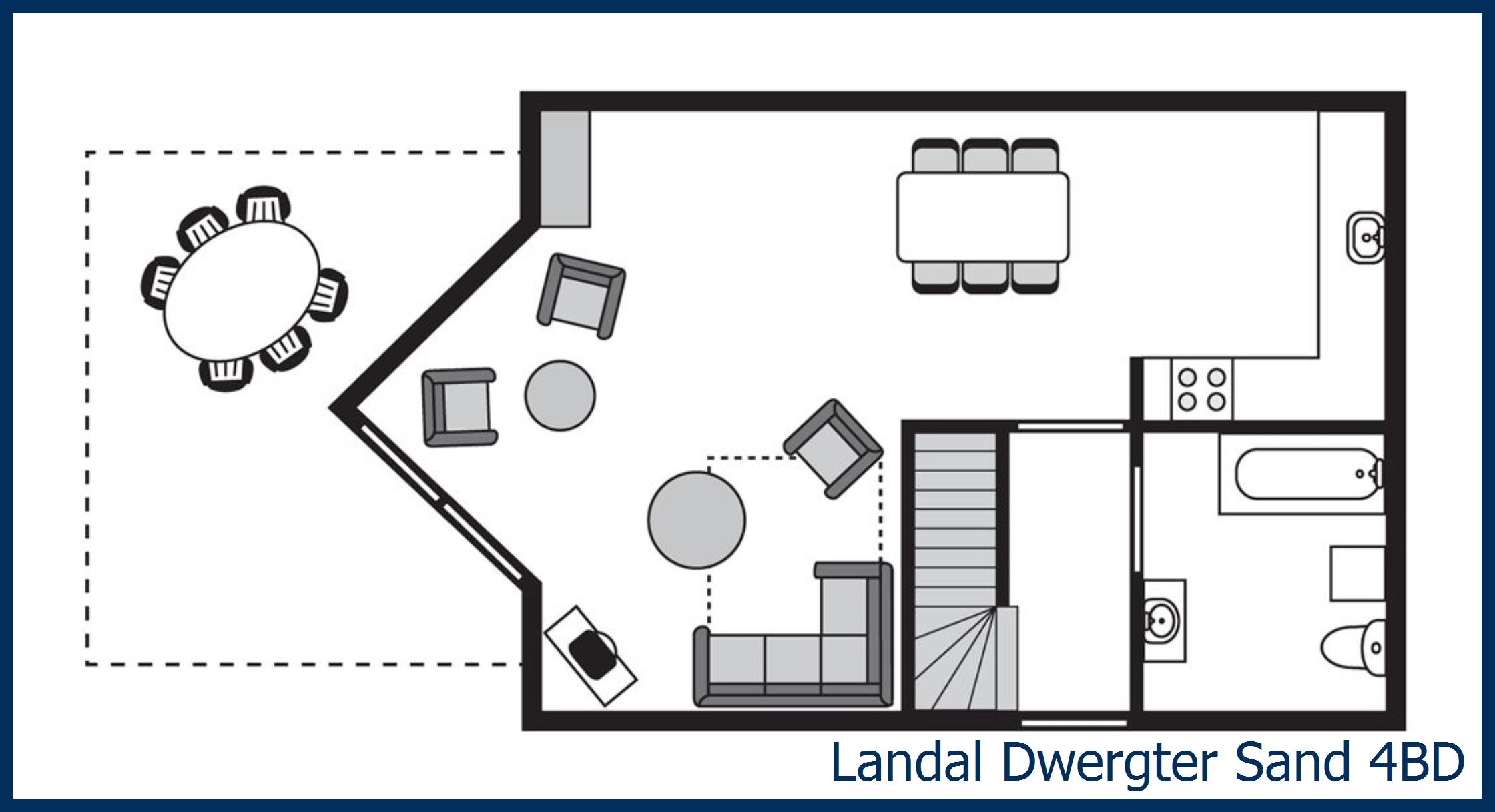 Dog bungalow 4BD at Dwergter Sand