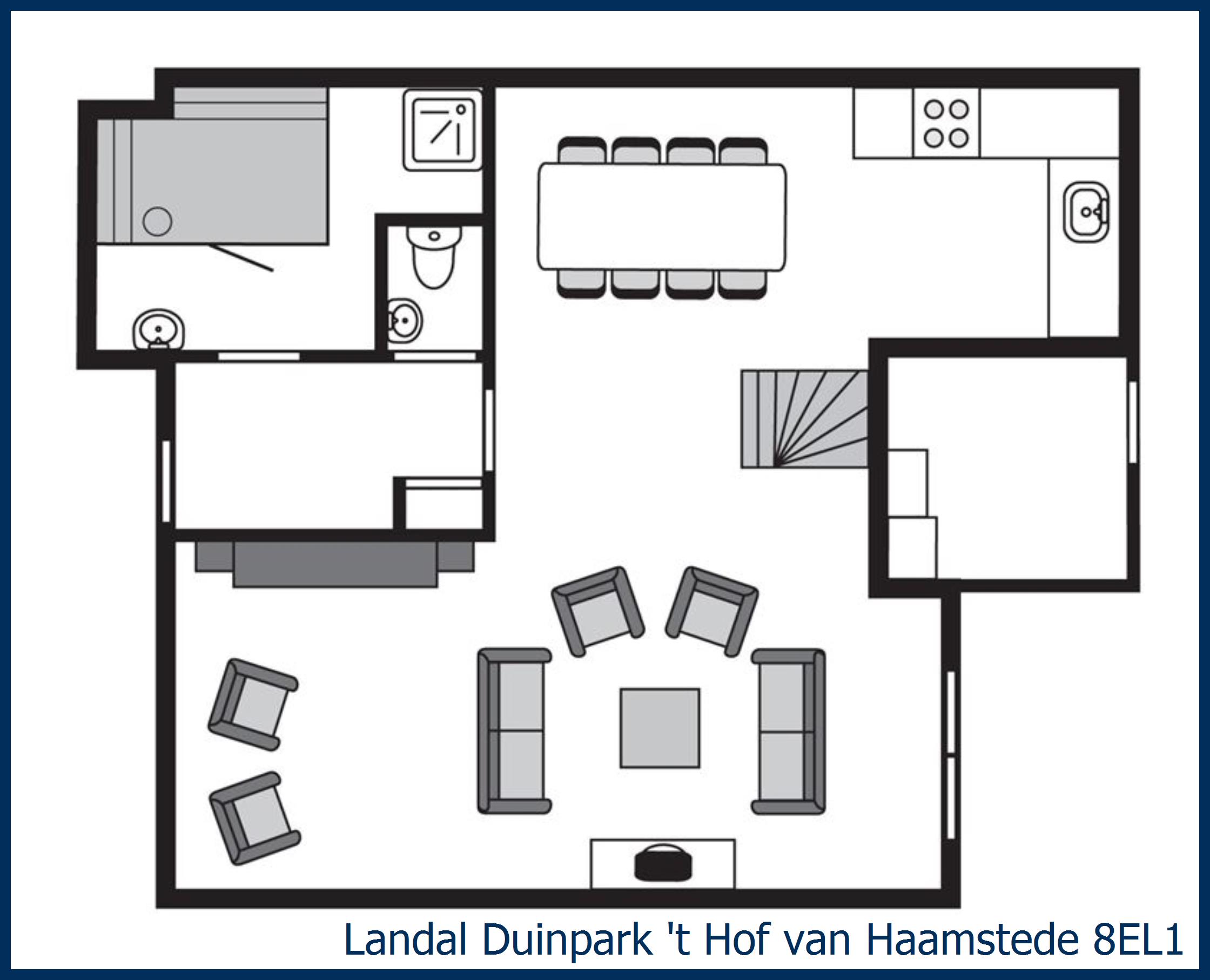 Bungalow 8EL1 at 't Hof van Haamstede