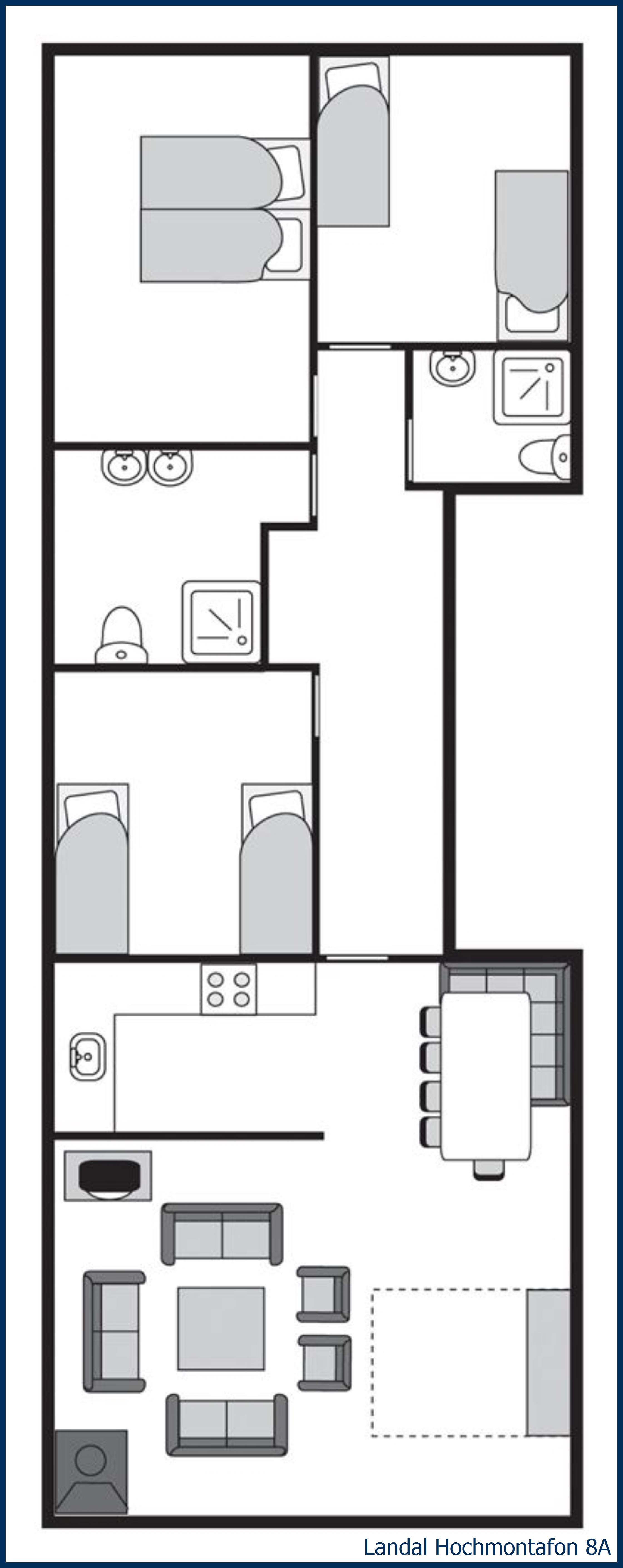 Apartment 8A at Hochmontafon