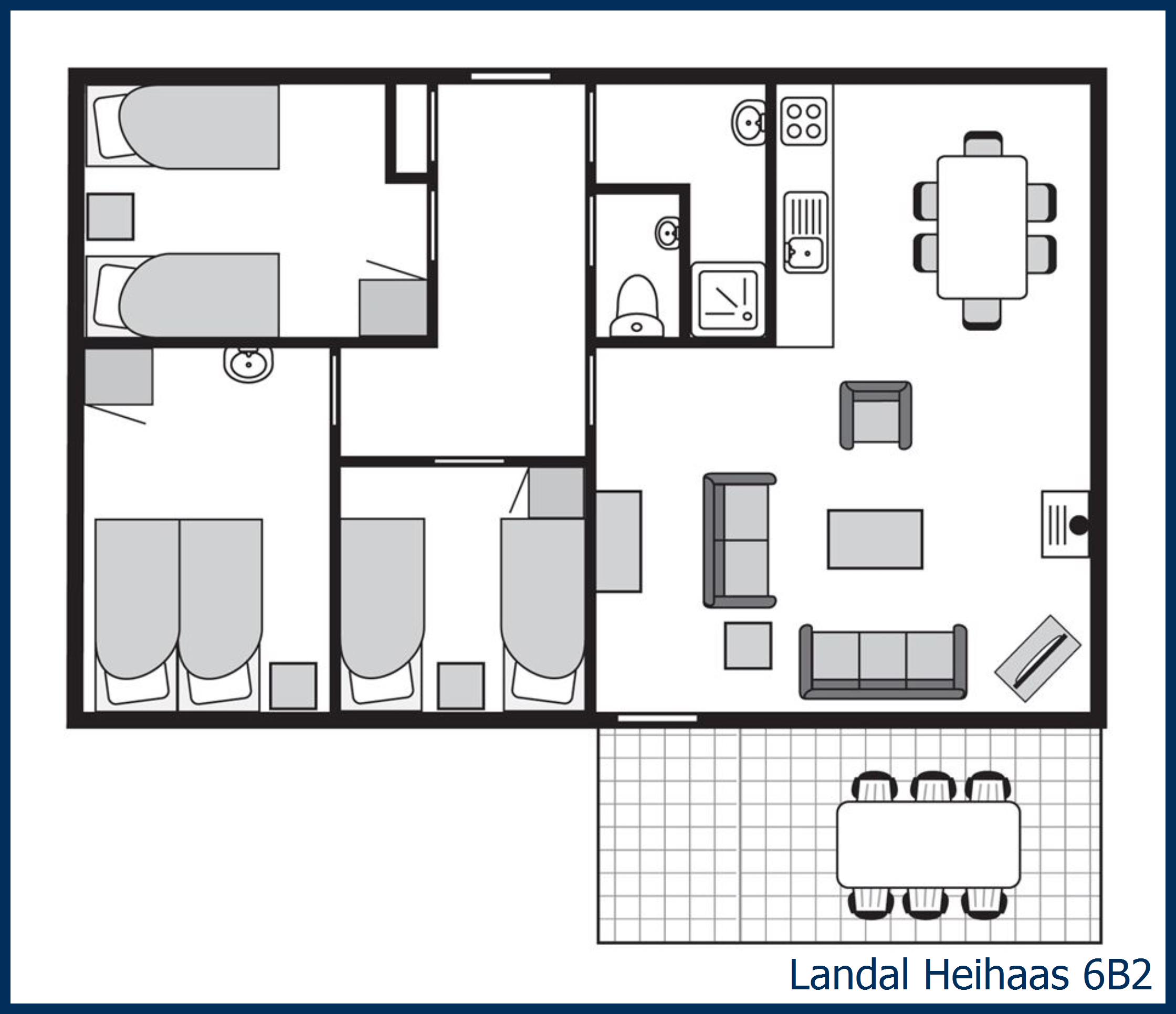 Bungalow 6B2 at Heihaas