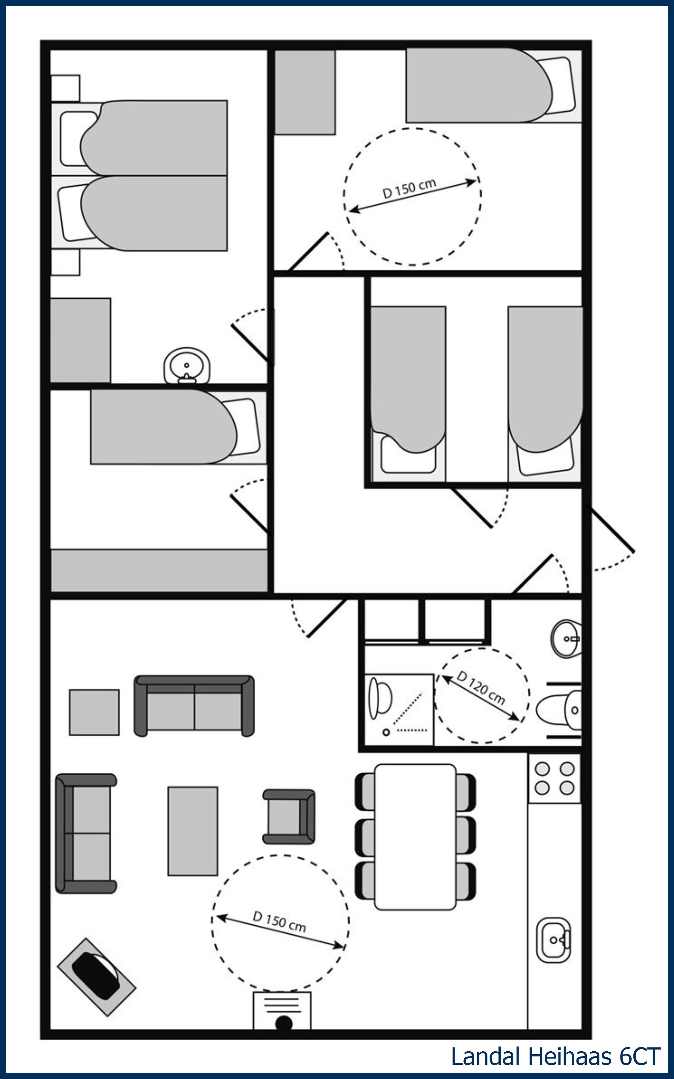 Bungalow - Extra accessible 6CT at Heihaas