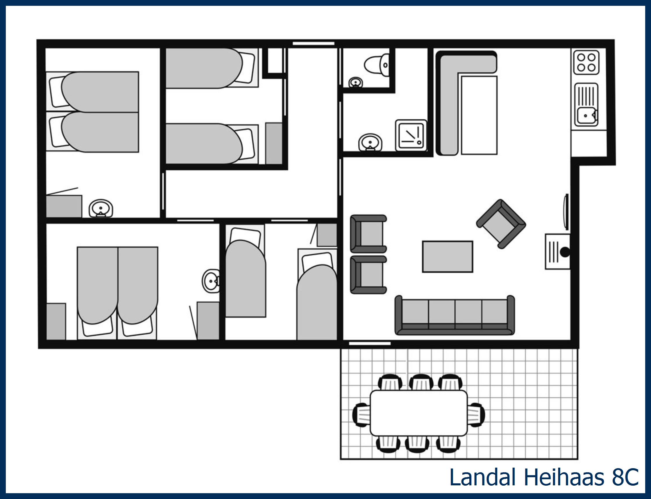 Bungalow 8C at Heihaas