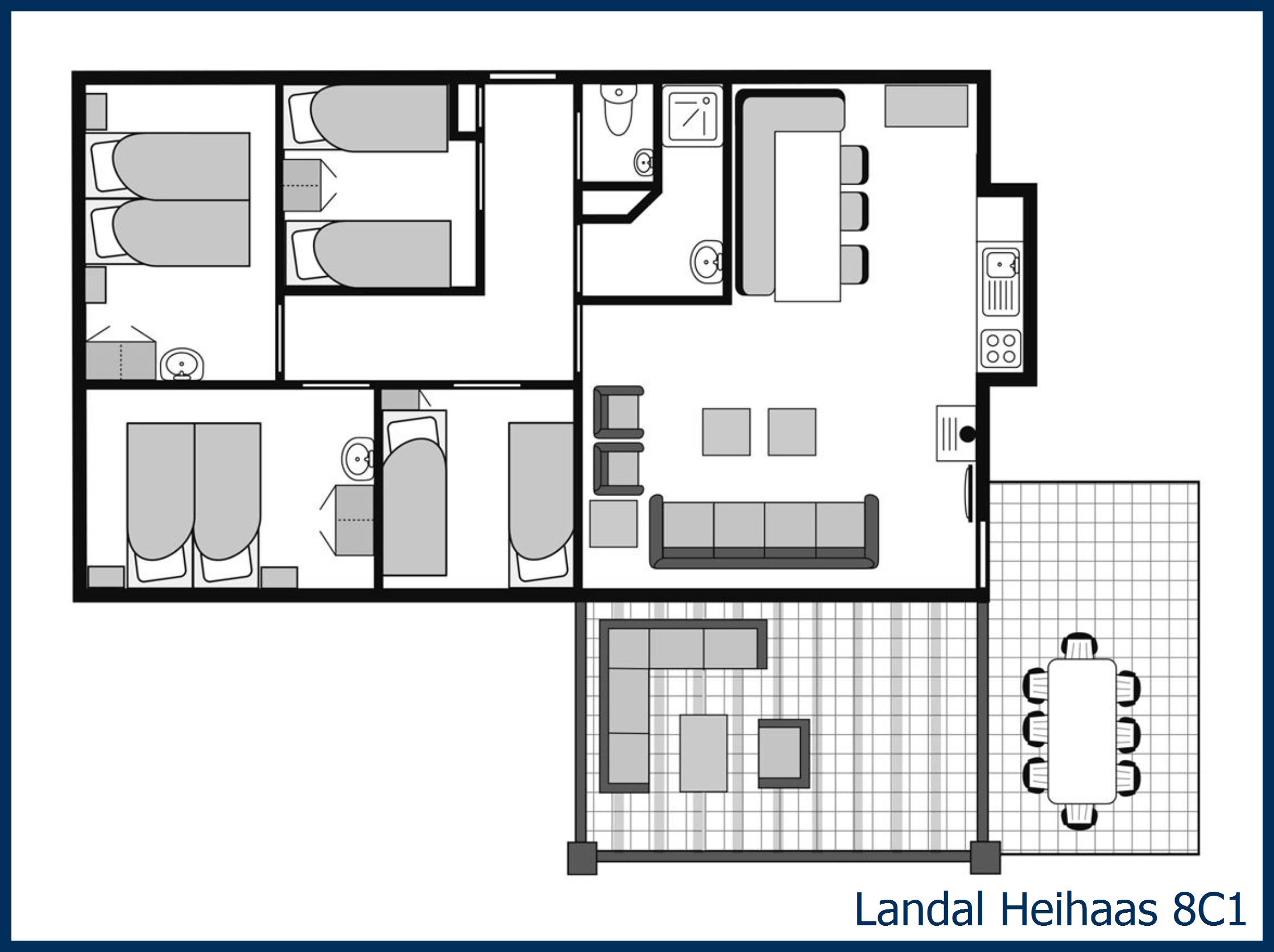 Bungalow 8C1 at Heihaas