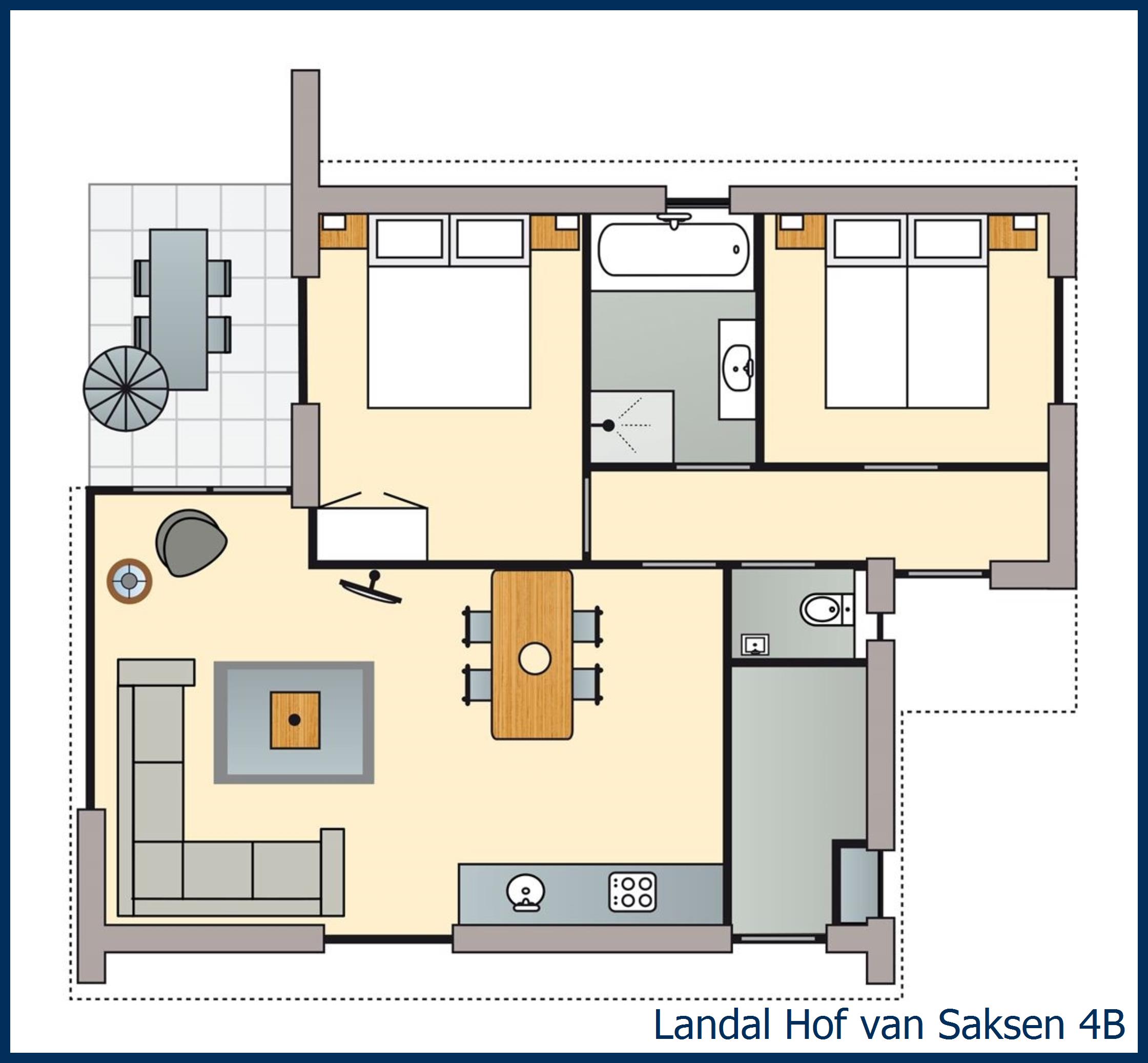 Bungalow 4B at Hof van Saksen