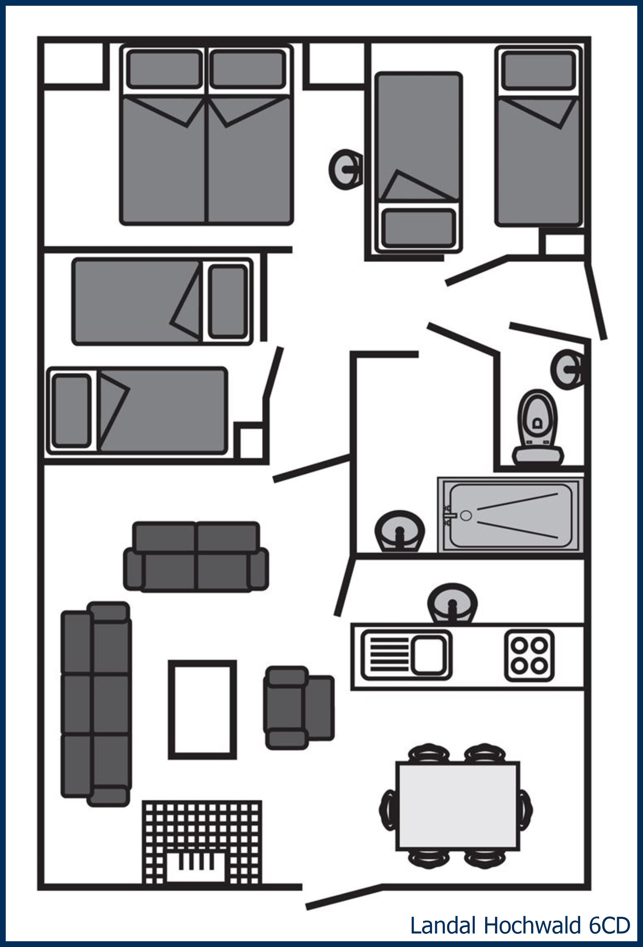 Dog bungalow 6CD at Hochwald