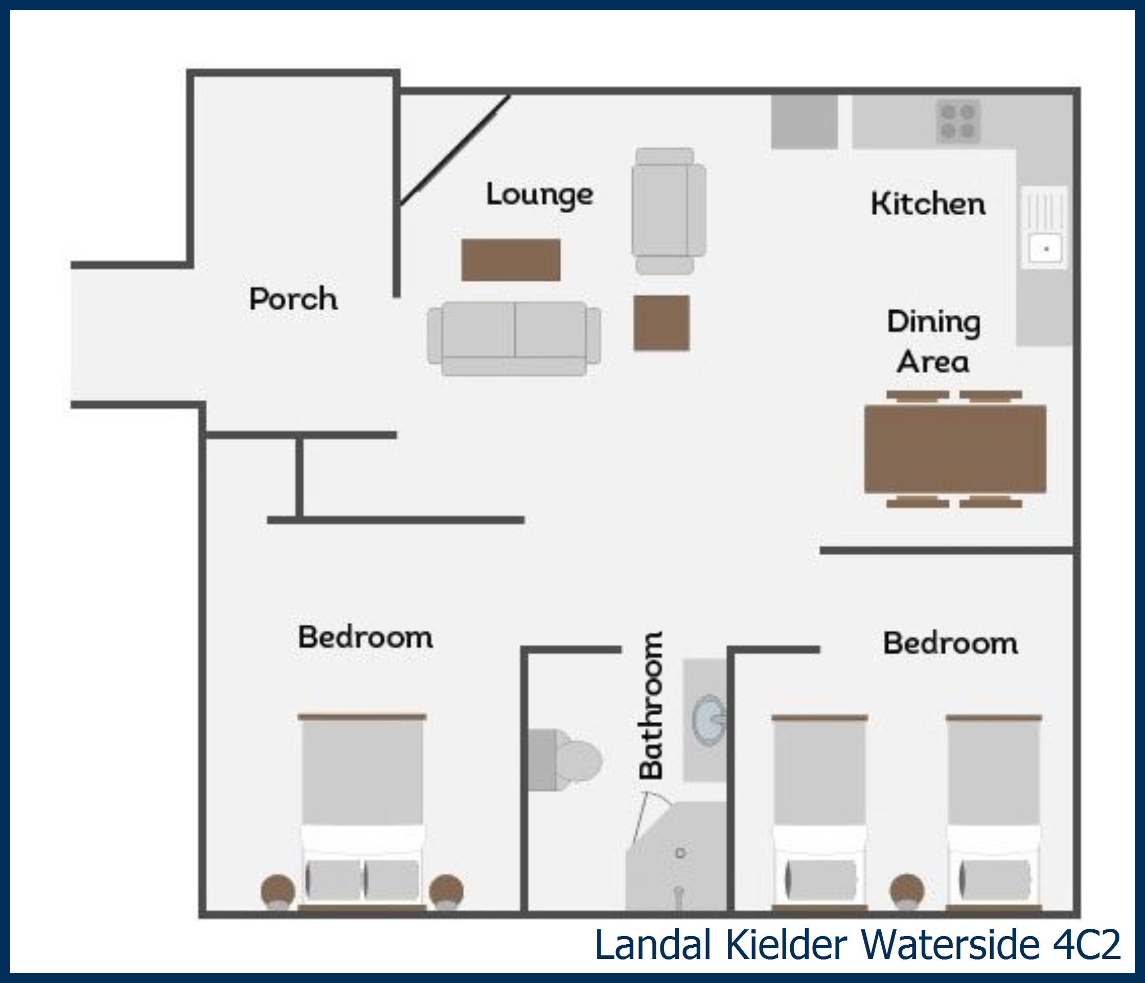 Chalet - Hadrian 4C2 at Kielder Waterside