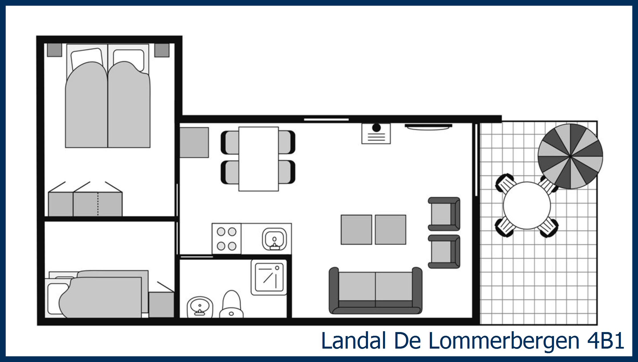 Bungalow 4B1 at De Lommerbergen