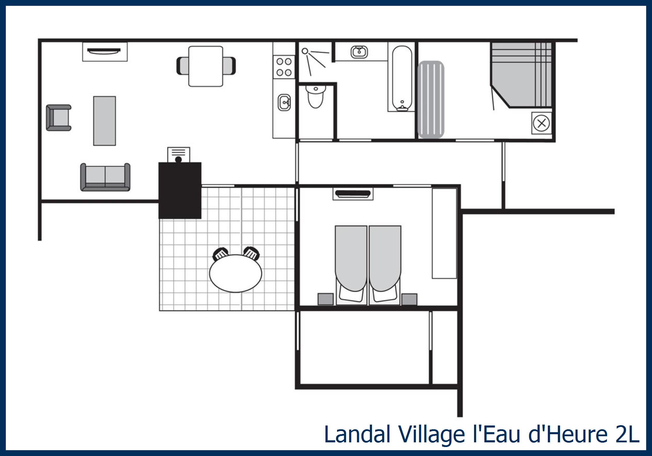 Bungalow 2L at Village l'Eau d'Heure