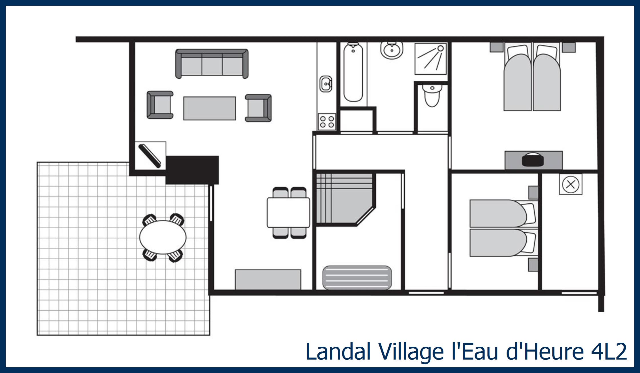 Bungalow 4L2 at Village l'Eau d'Heure