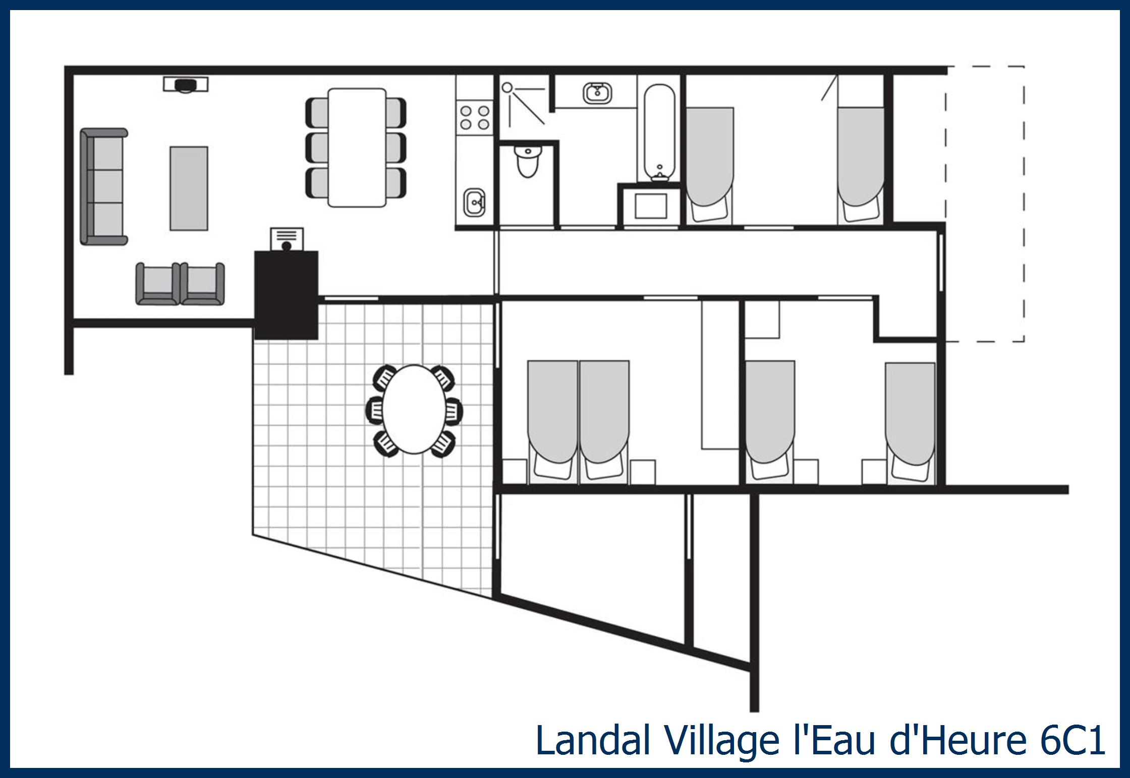 Bungalow 6C1 at Village l'Eau d'Heure