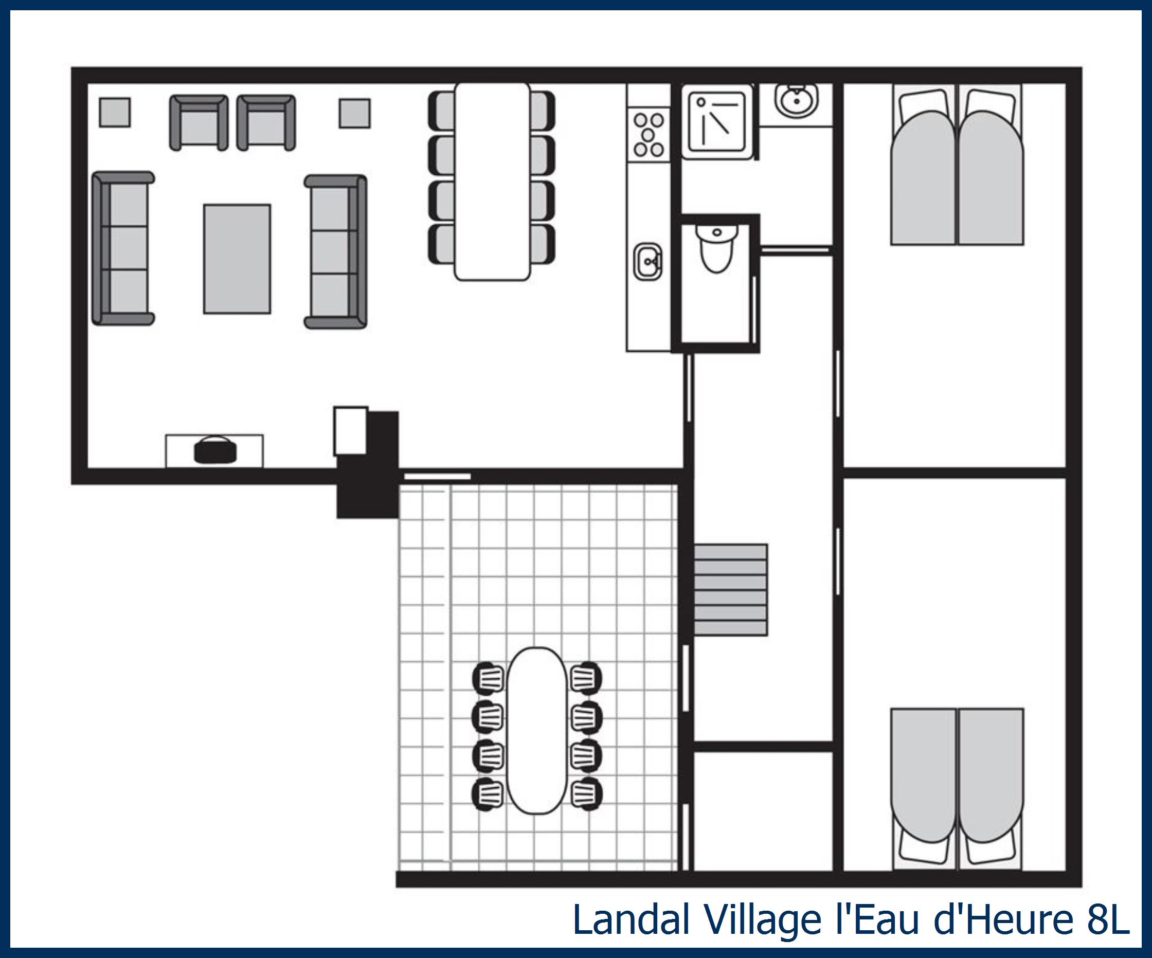 Bungalow 8L at Village l'Eau d'Heure